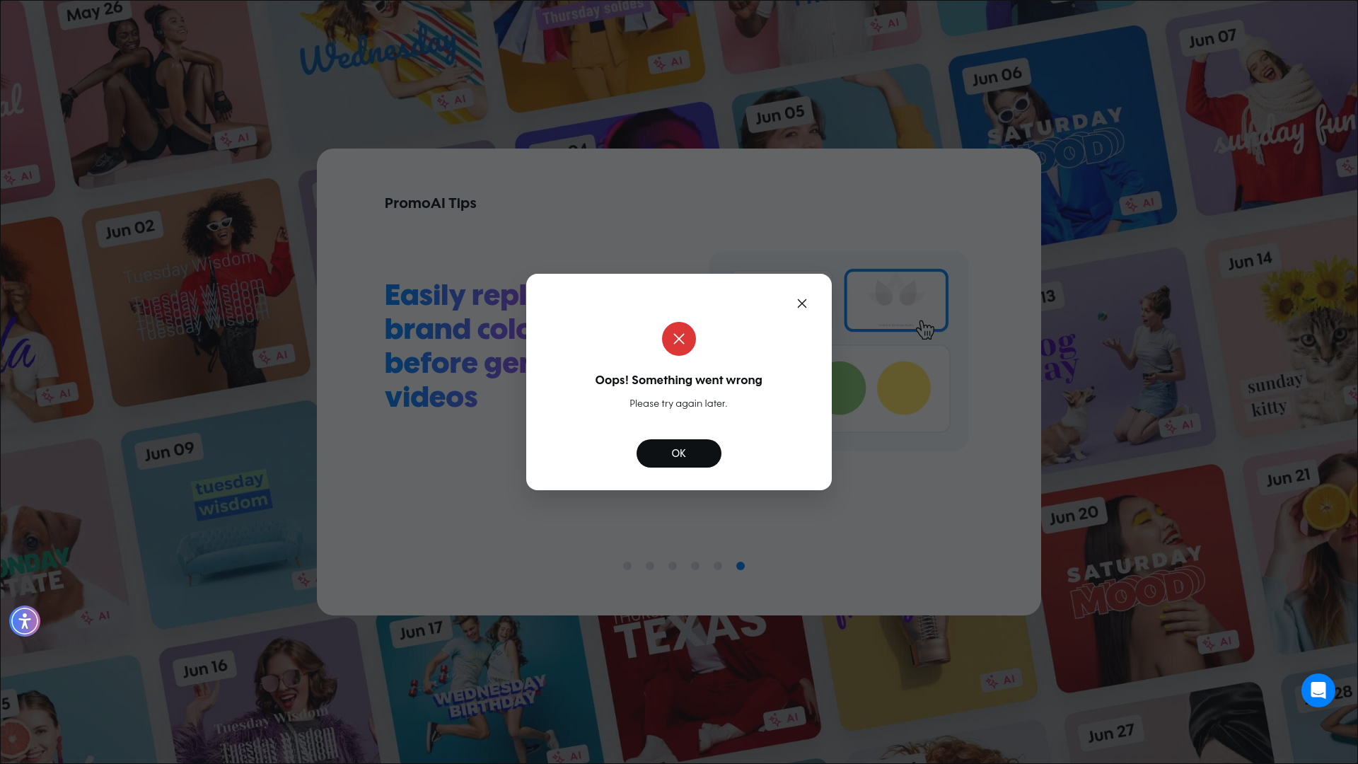 Test failure screenshot