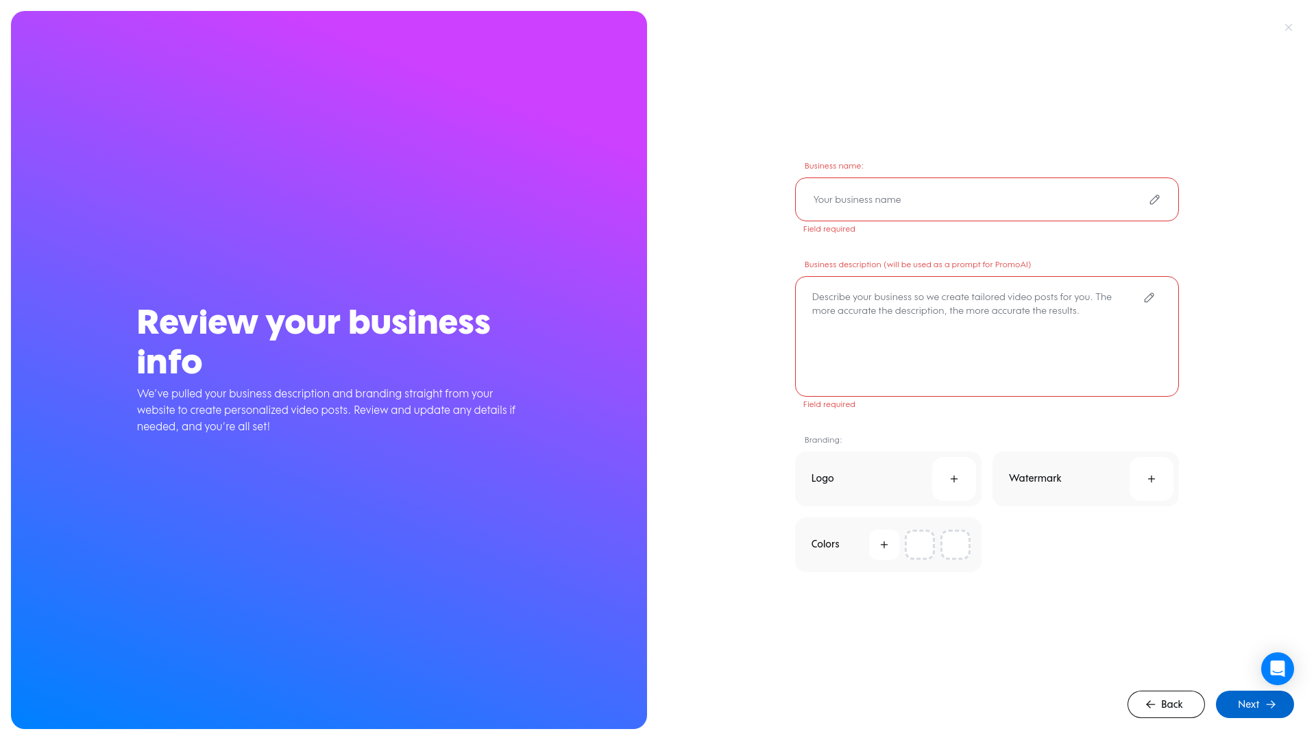 Test failure screenshot