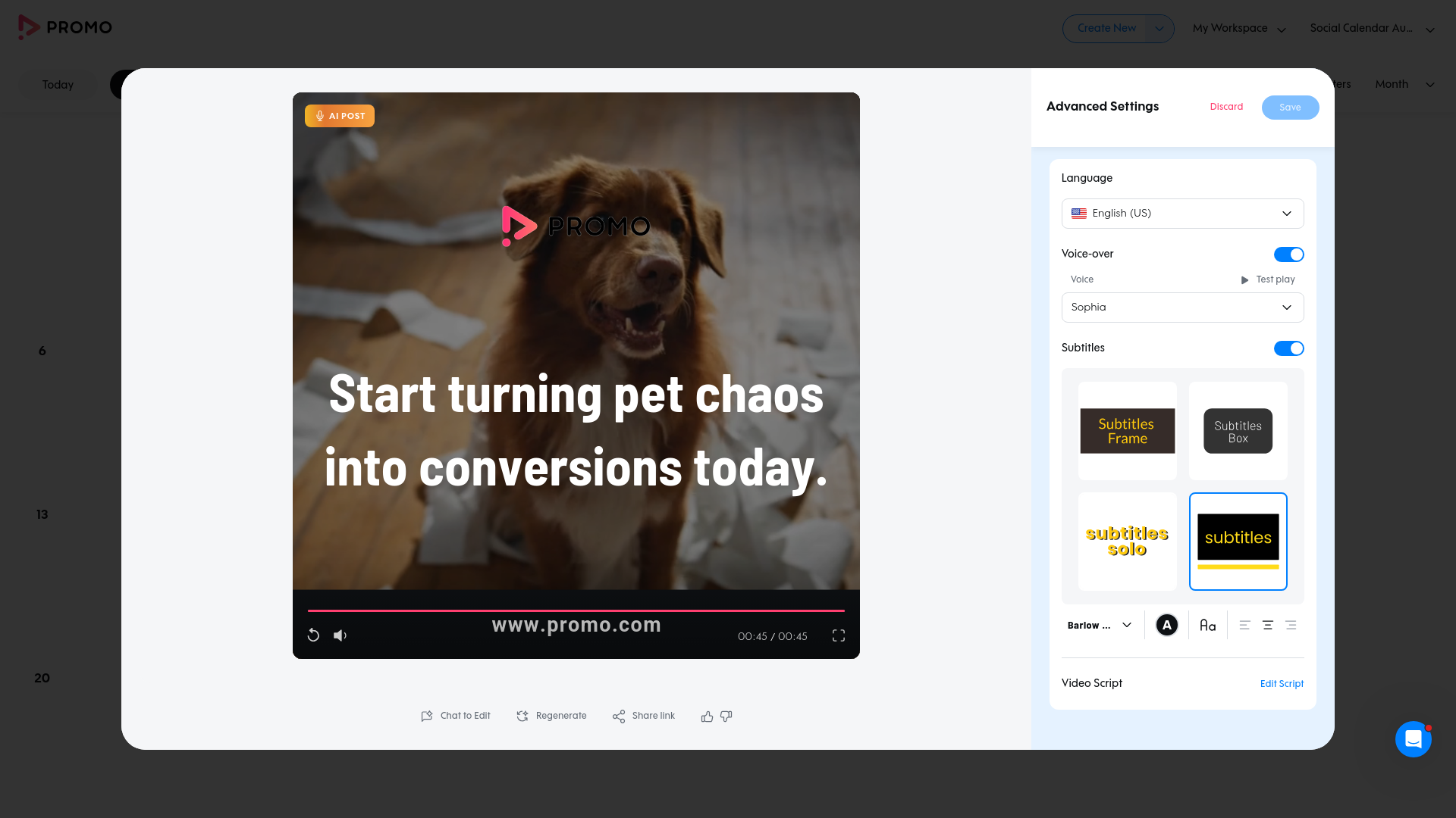 Test failure screenshot