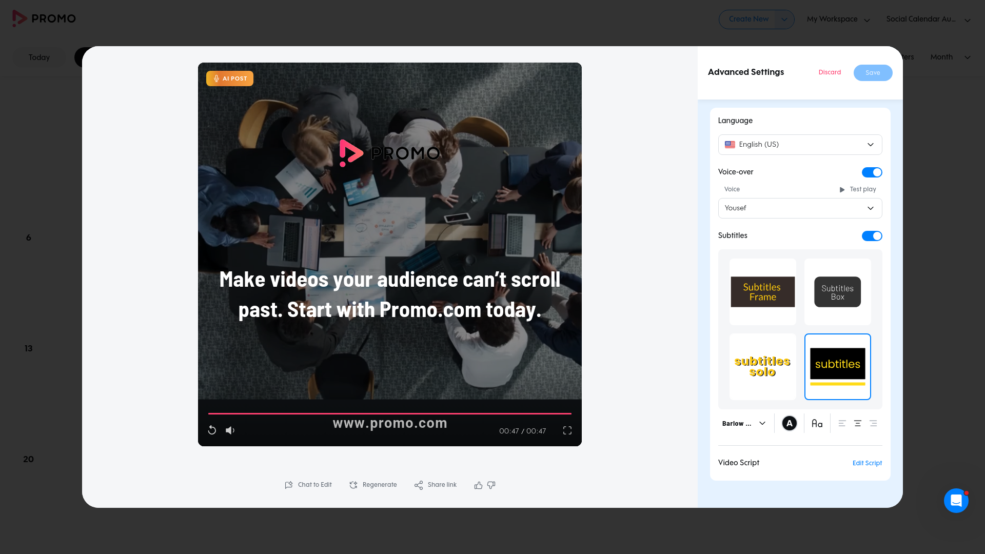 Test failure screenshot