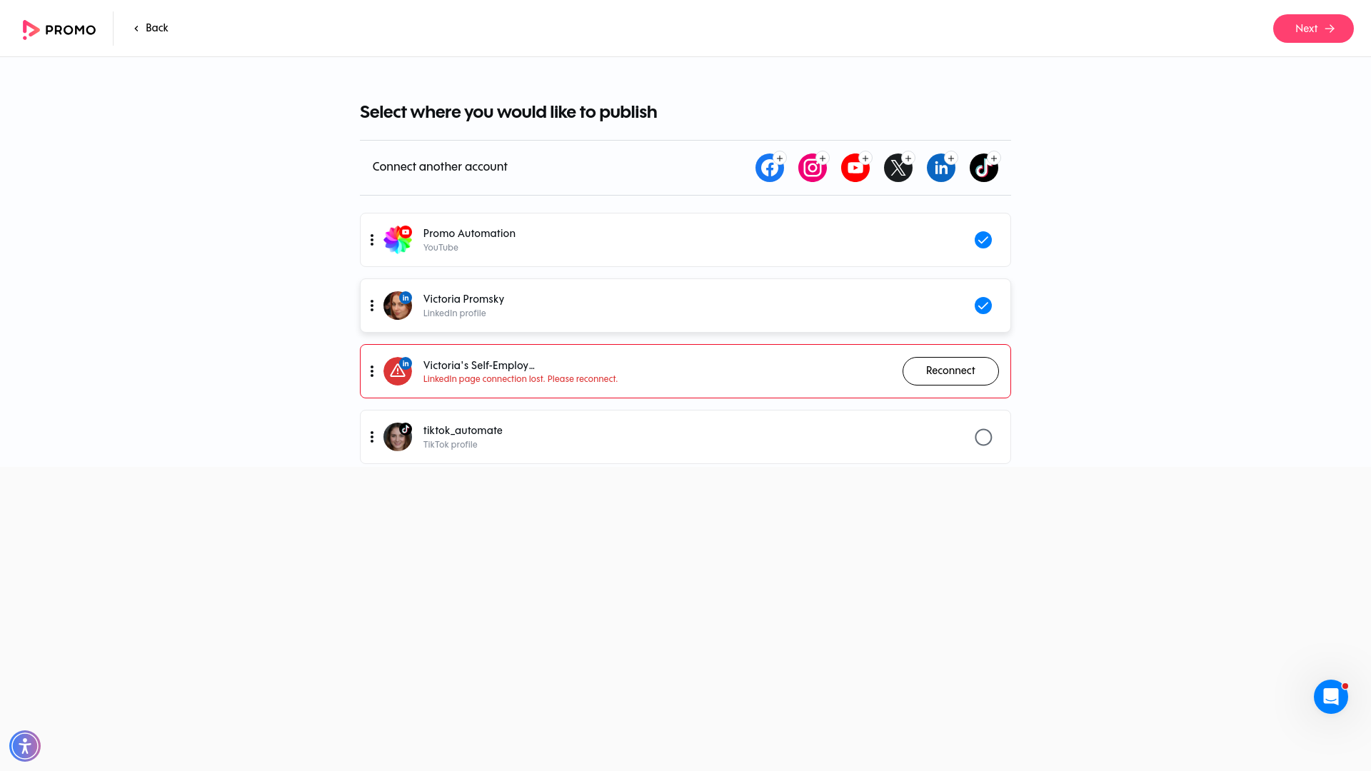 Test failure screenshot