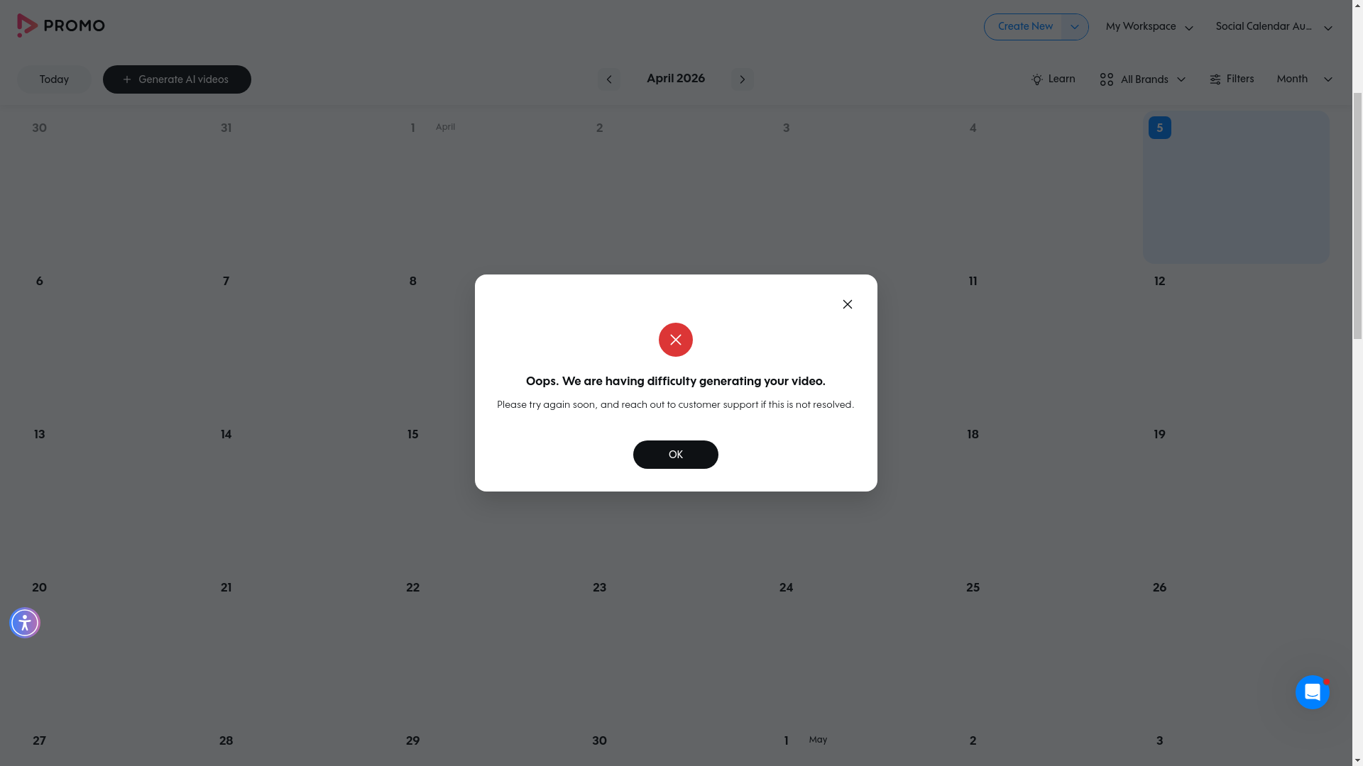 Test failure screenshot