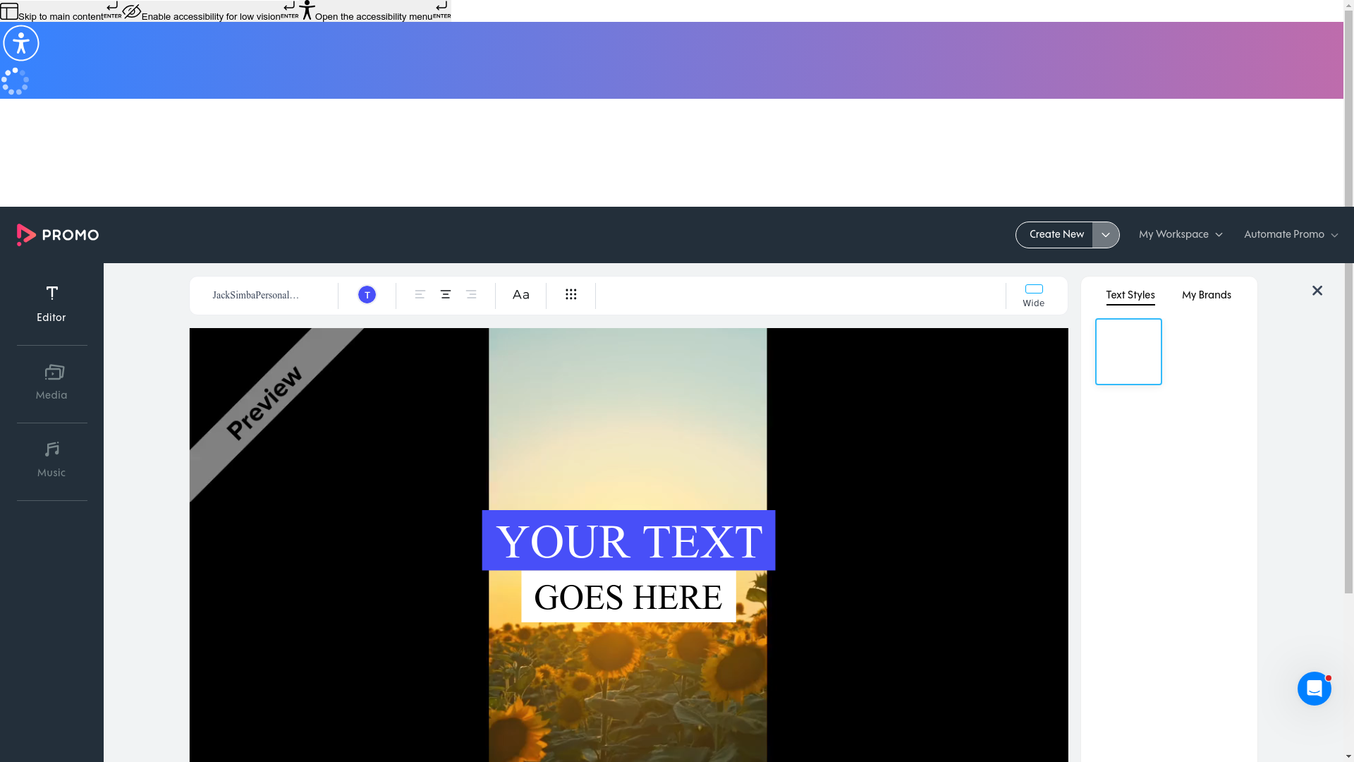 Test failure screenshot