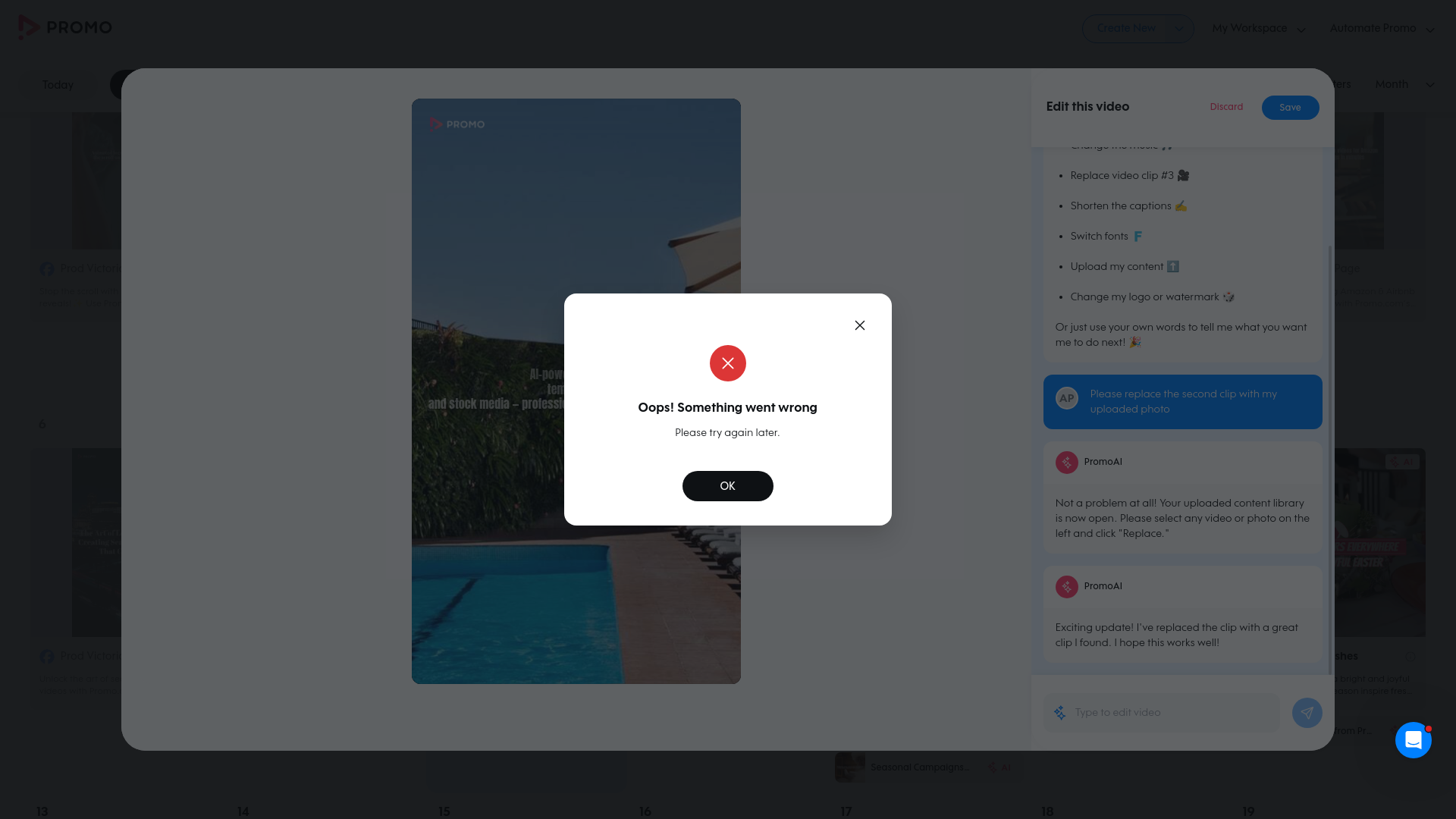 Test failure screenshot