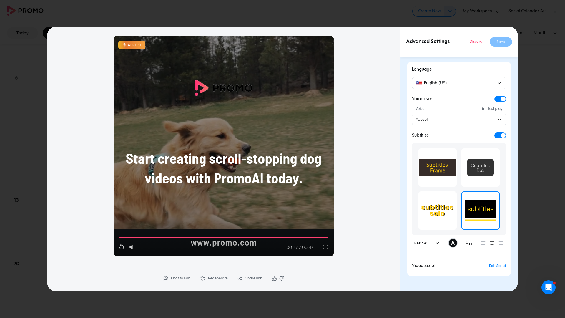 Test failure screenshot