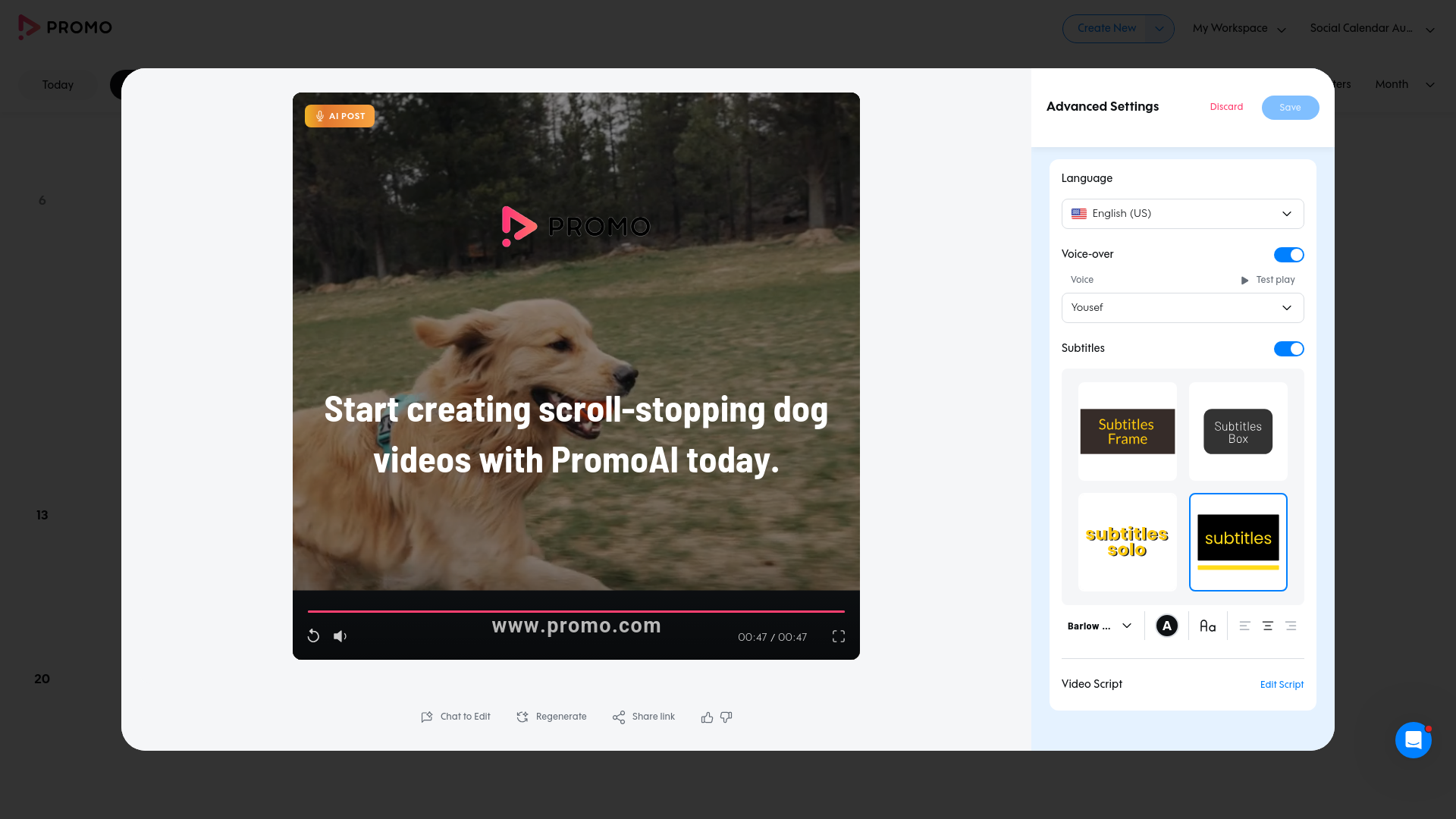 Test failure screenshot