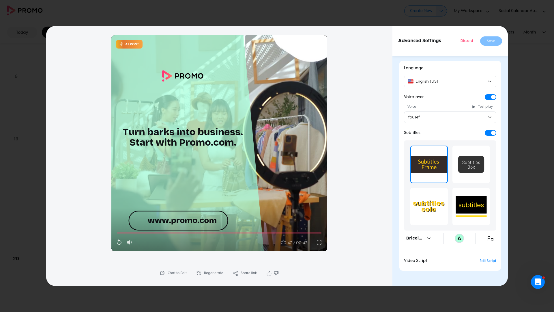 Test failure screenshot