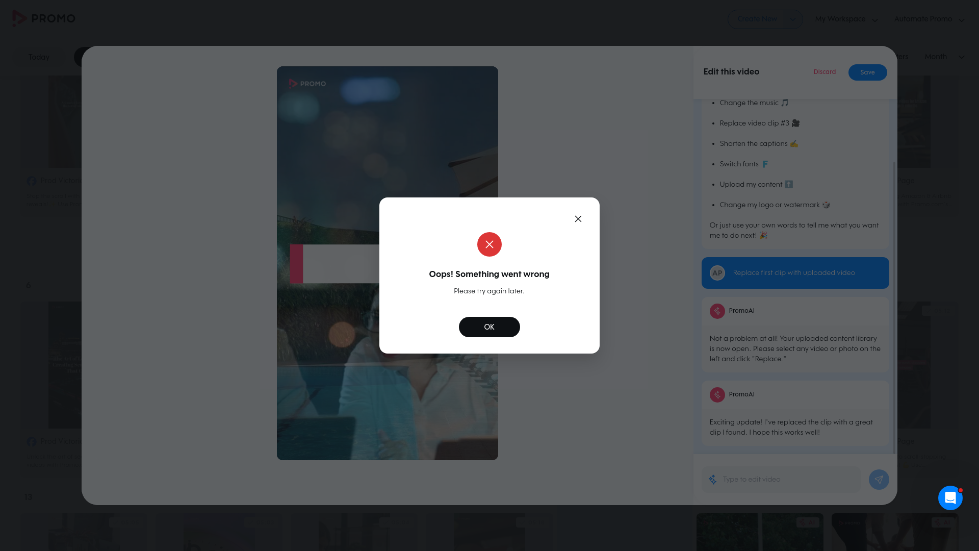 Test failure screenshot