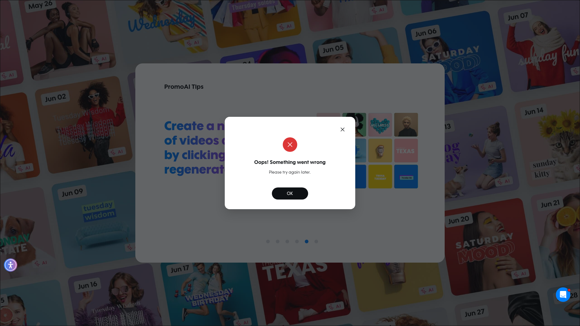 Test failure screenshot