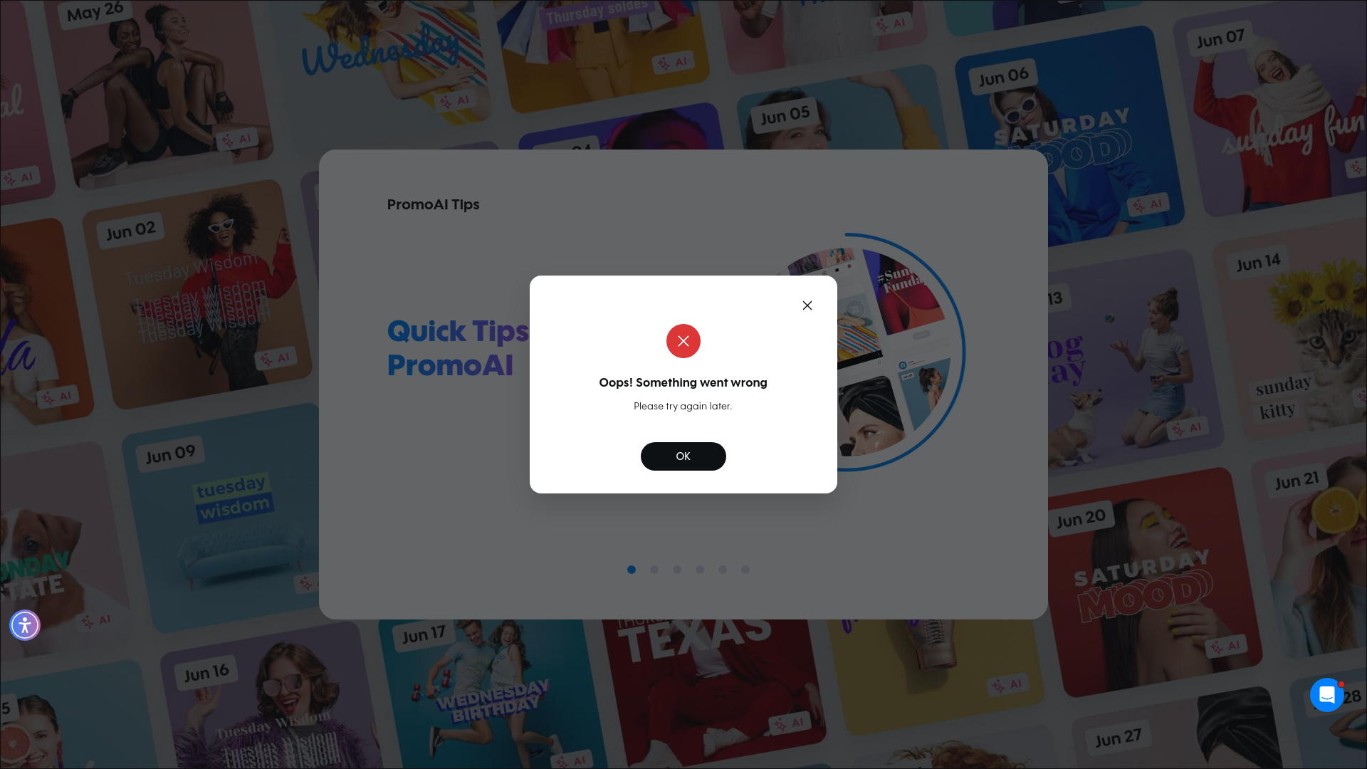 Test failure screenshot