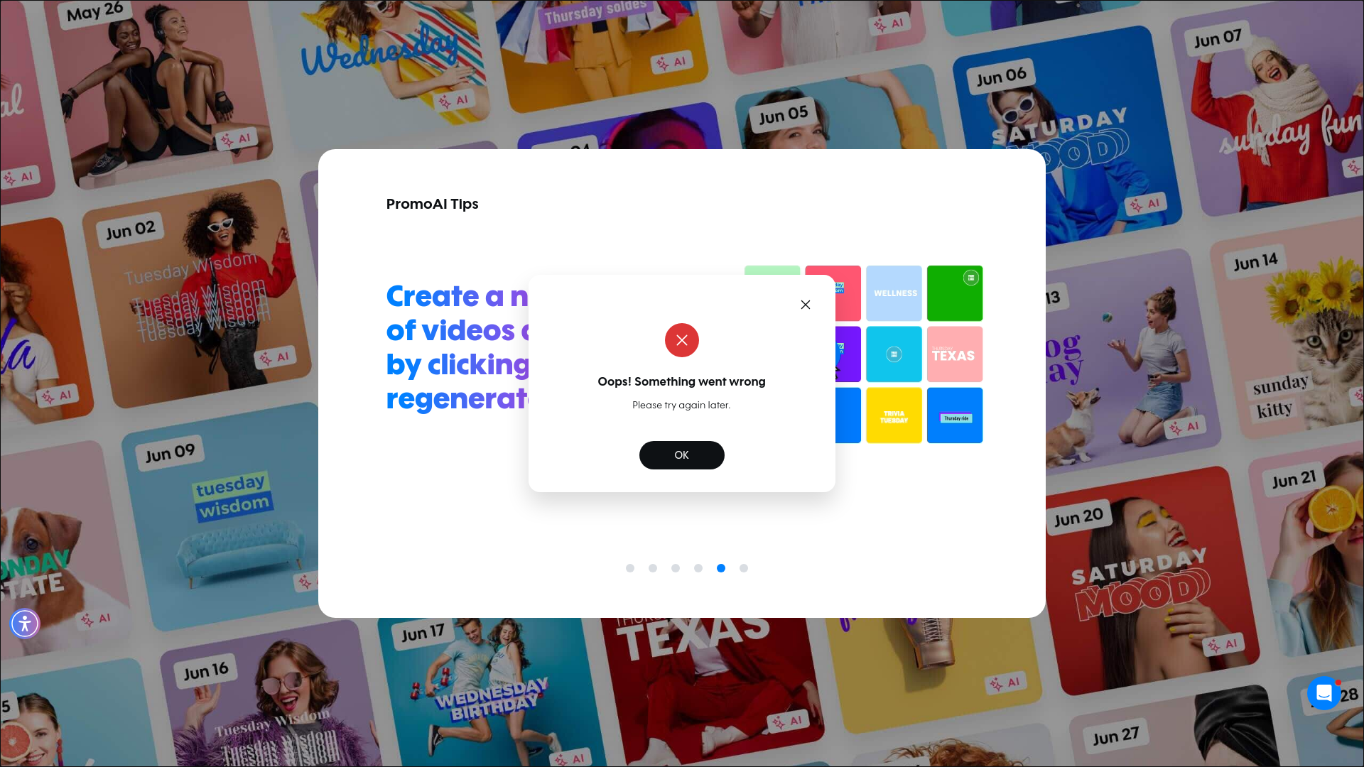 Test failure screenshot