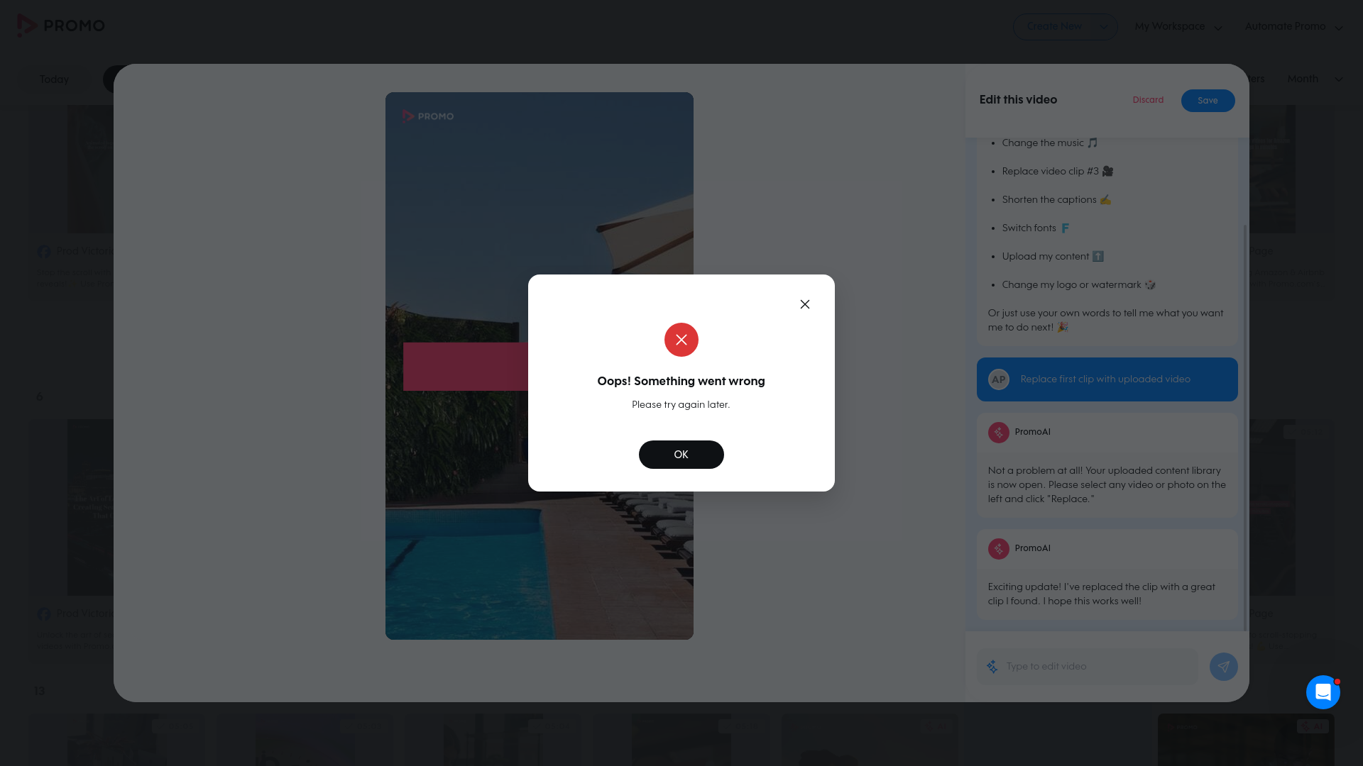 Test failure screenshot