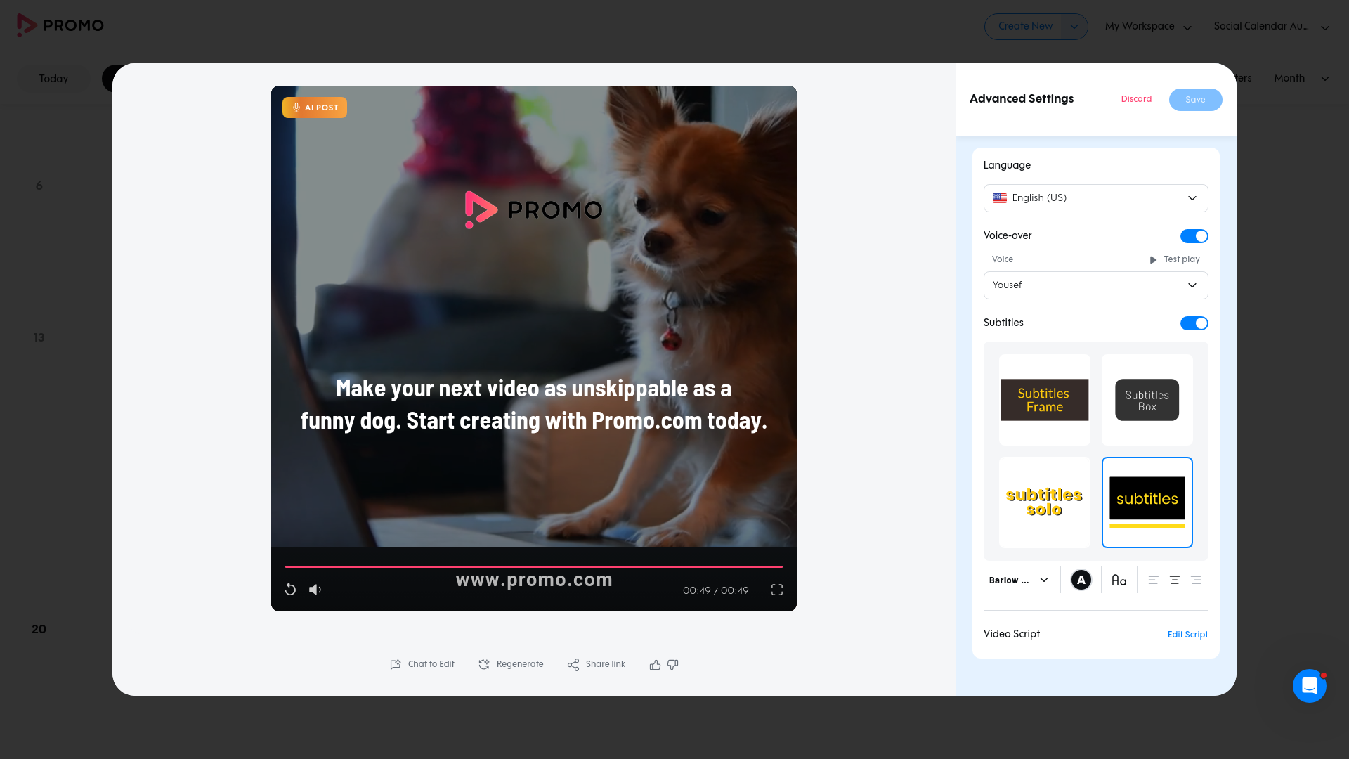 Test failure screenshot