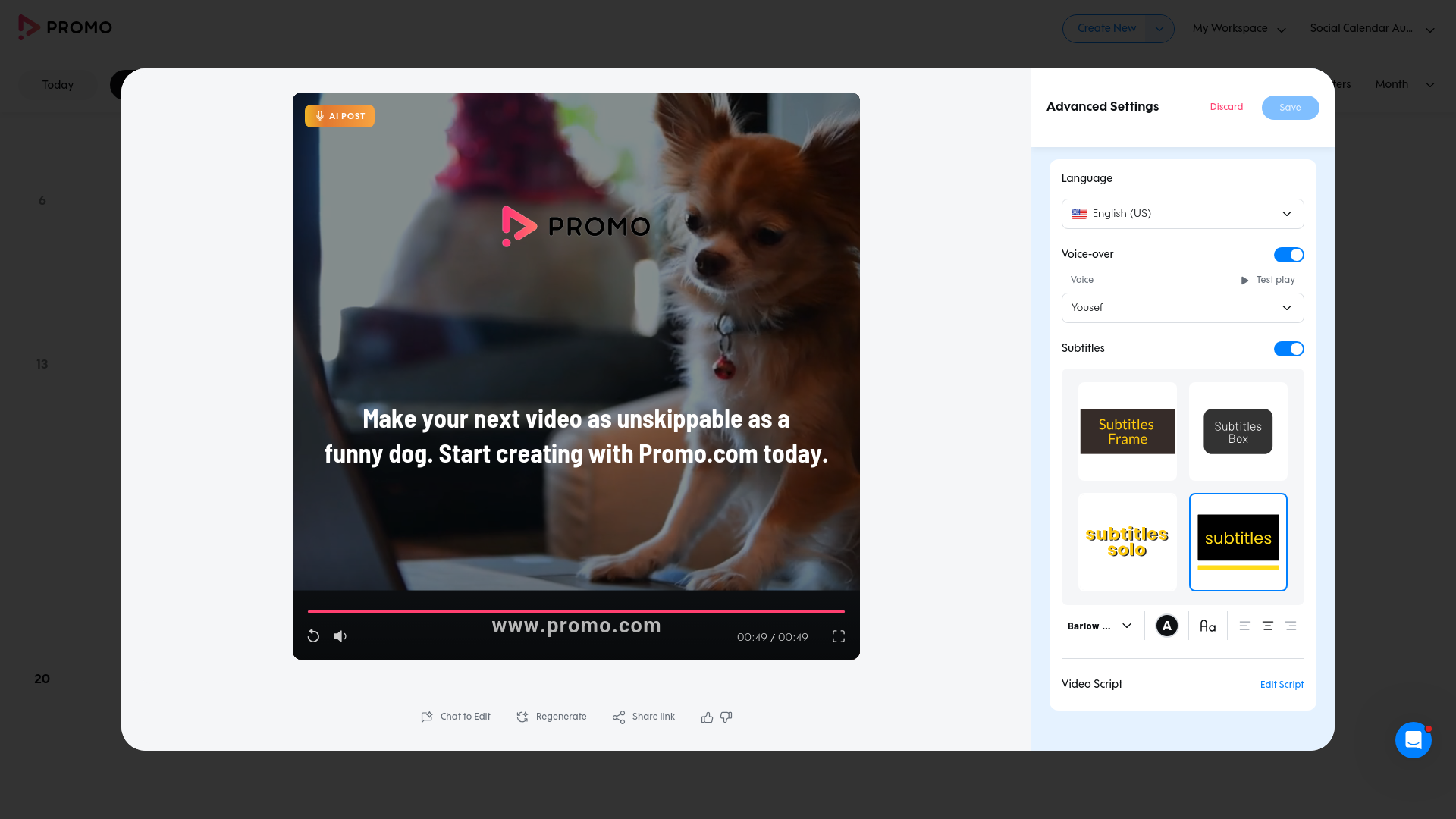 Test failure screenshot