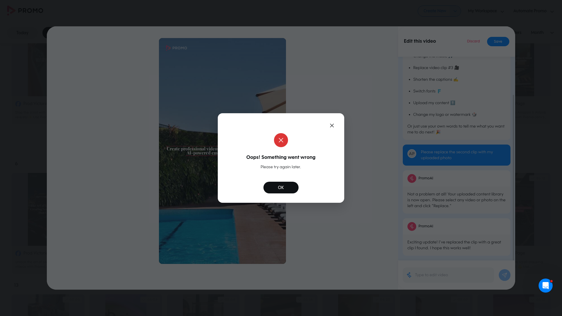 Test failure screenshot