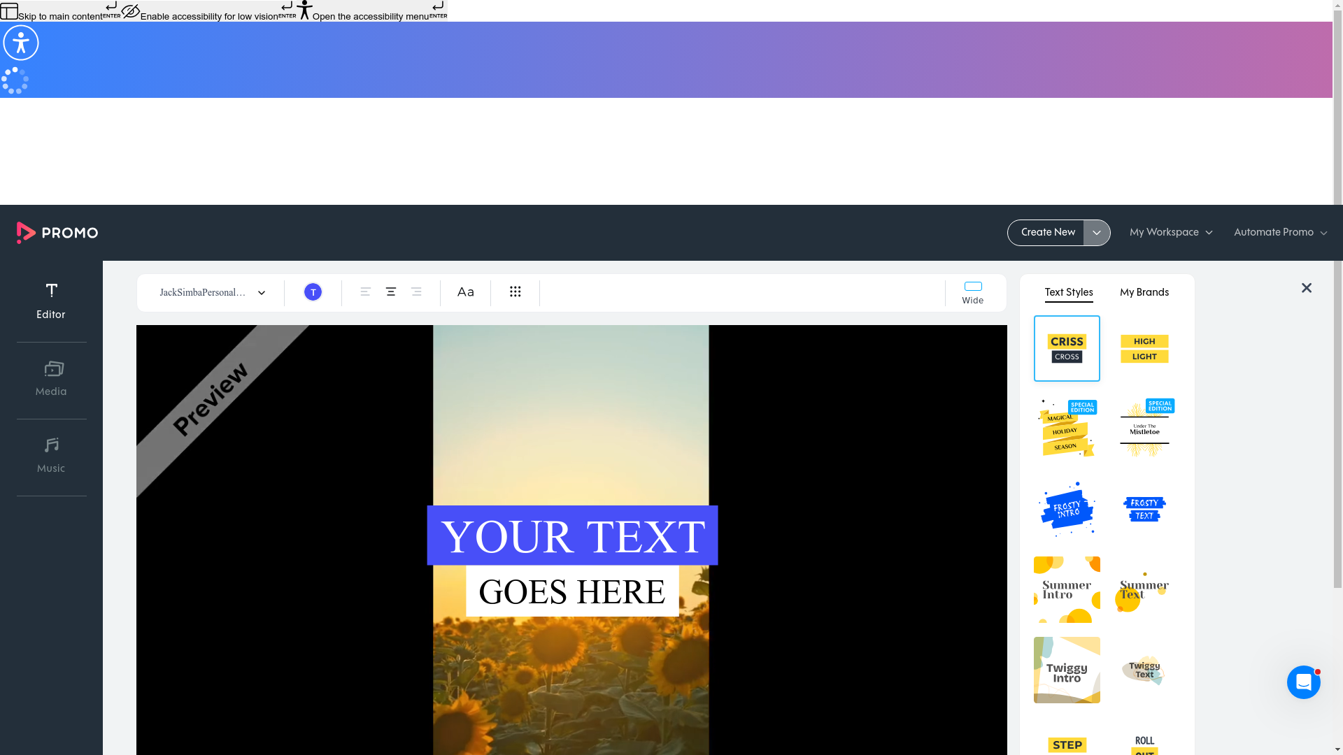 Test failure screenshot