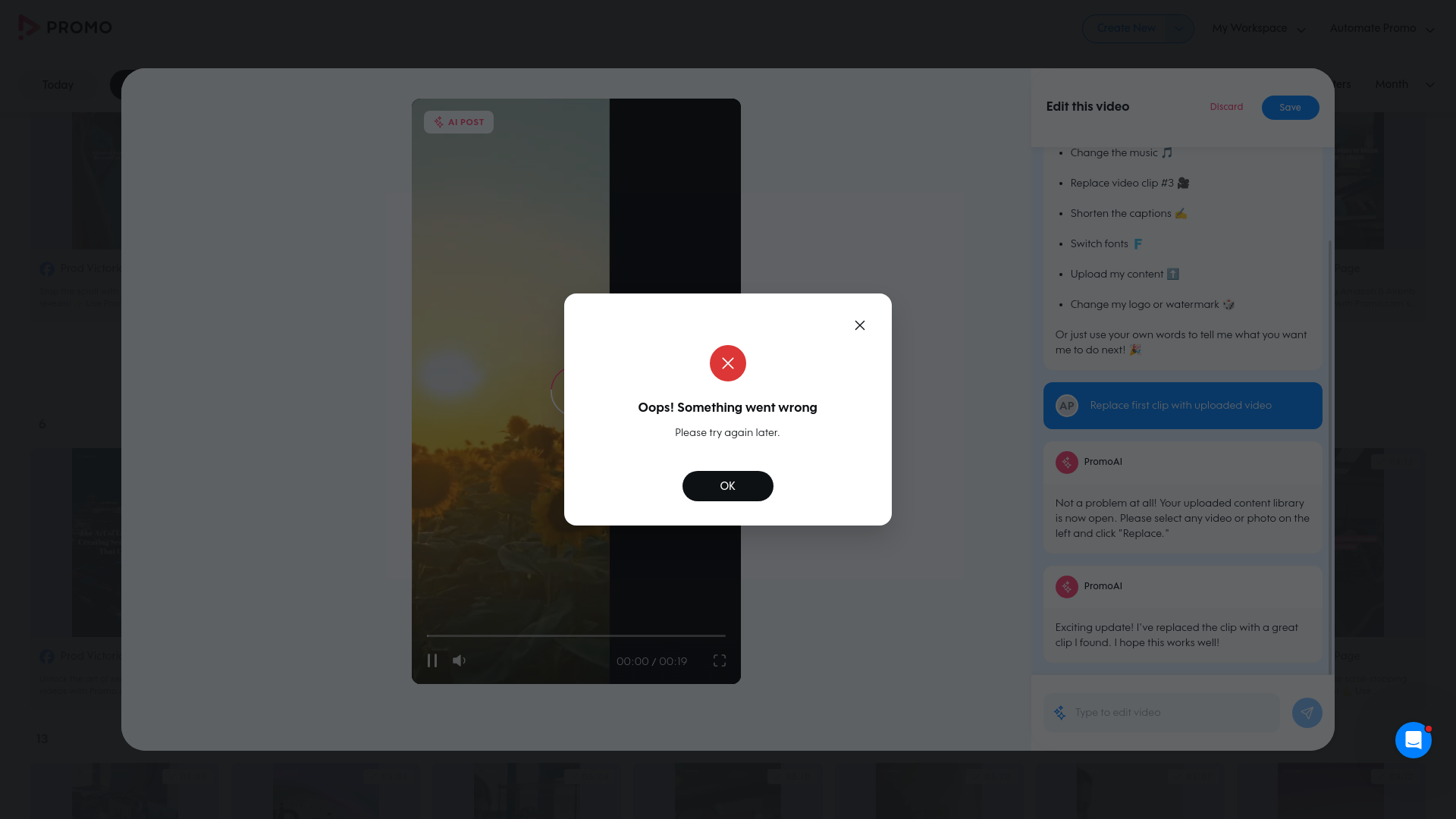 Test failure screenshot