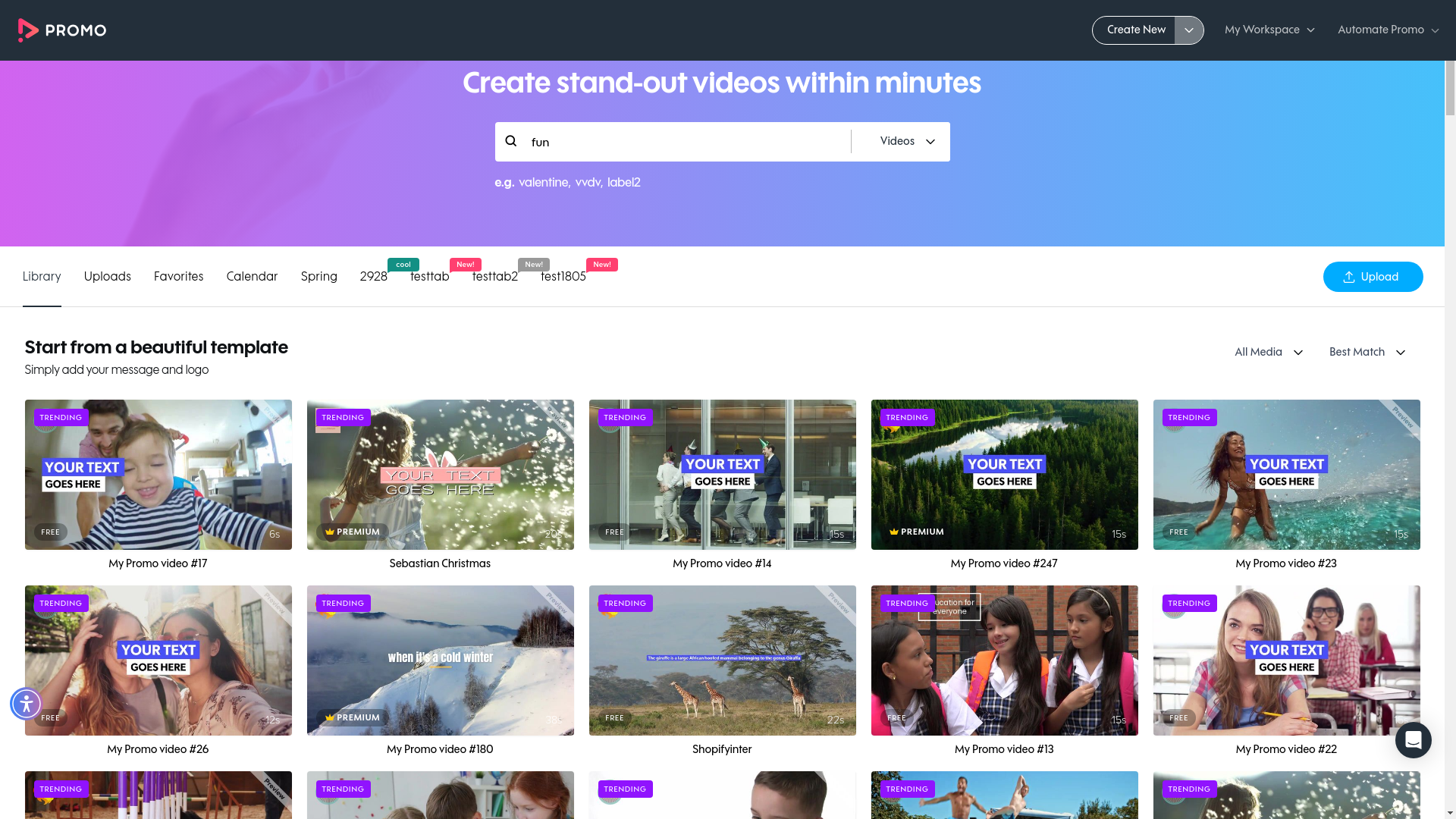 Test failure screenshot