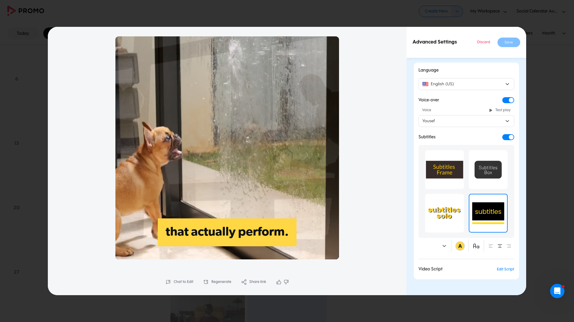 Test failure screenshot