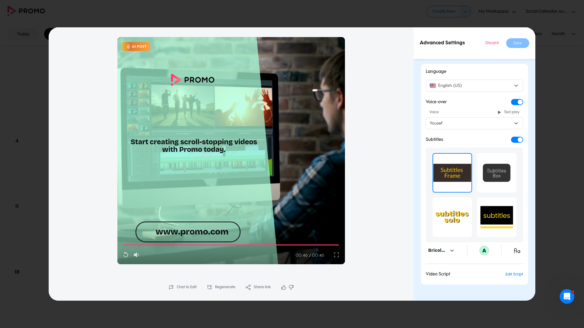 Test failure screenshot