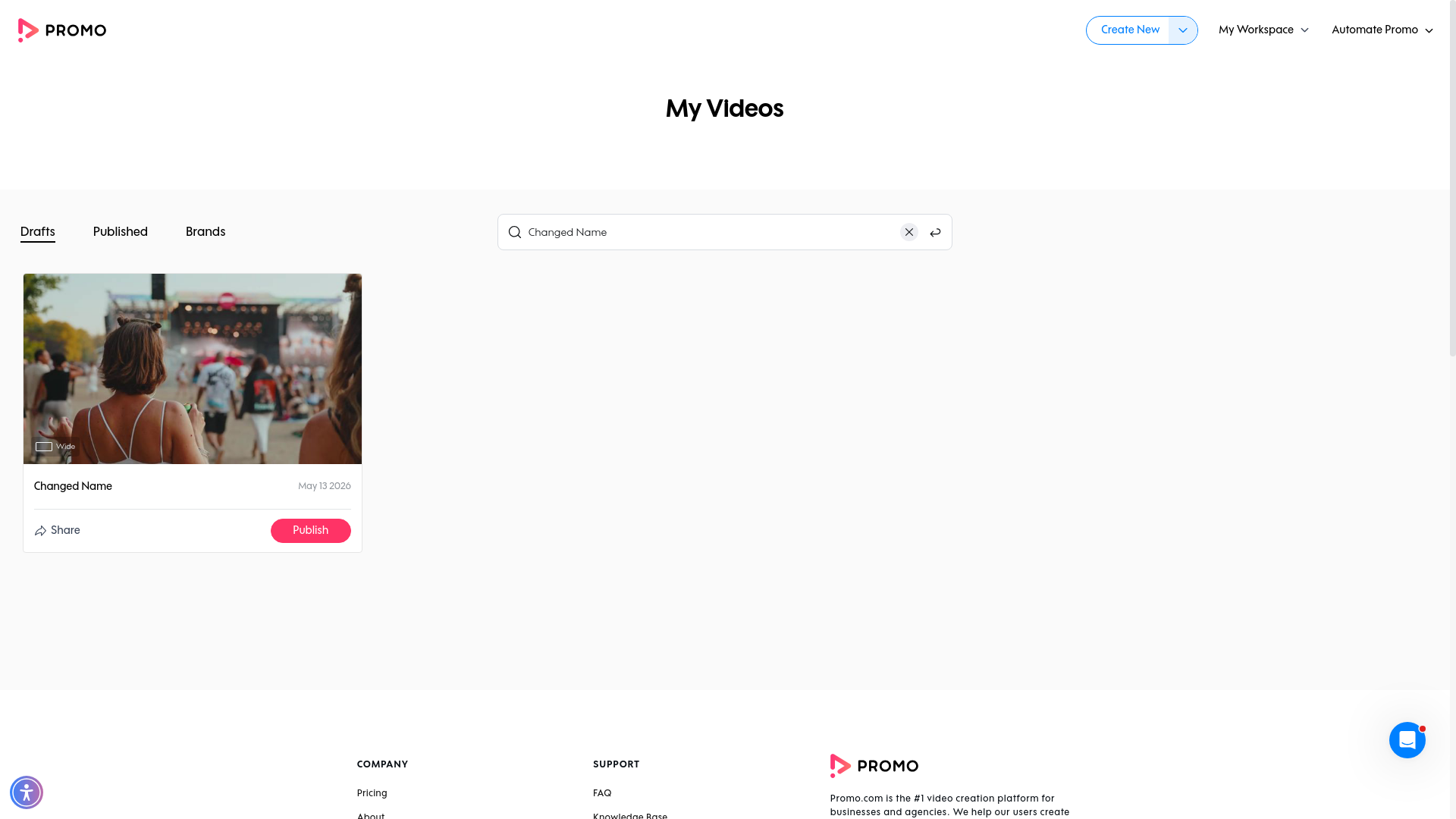 Test failure screenshot