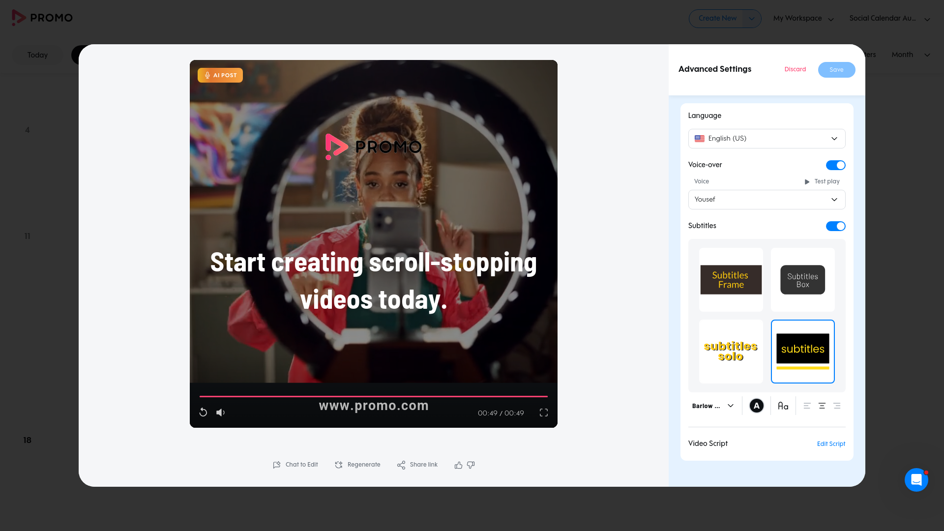 Test failure screenshot