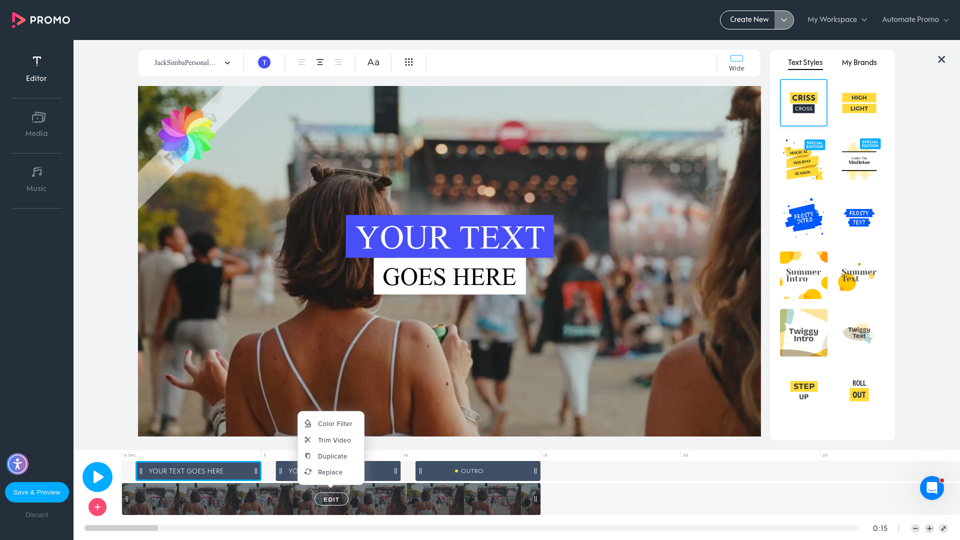 Test failure screenshot