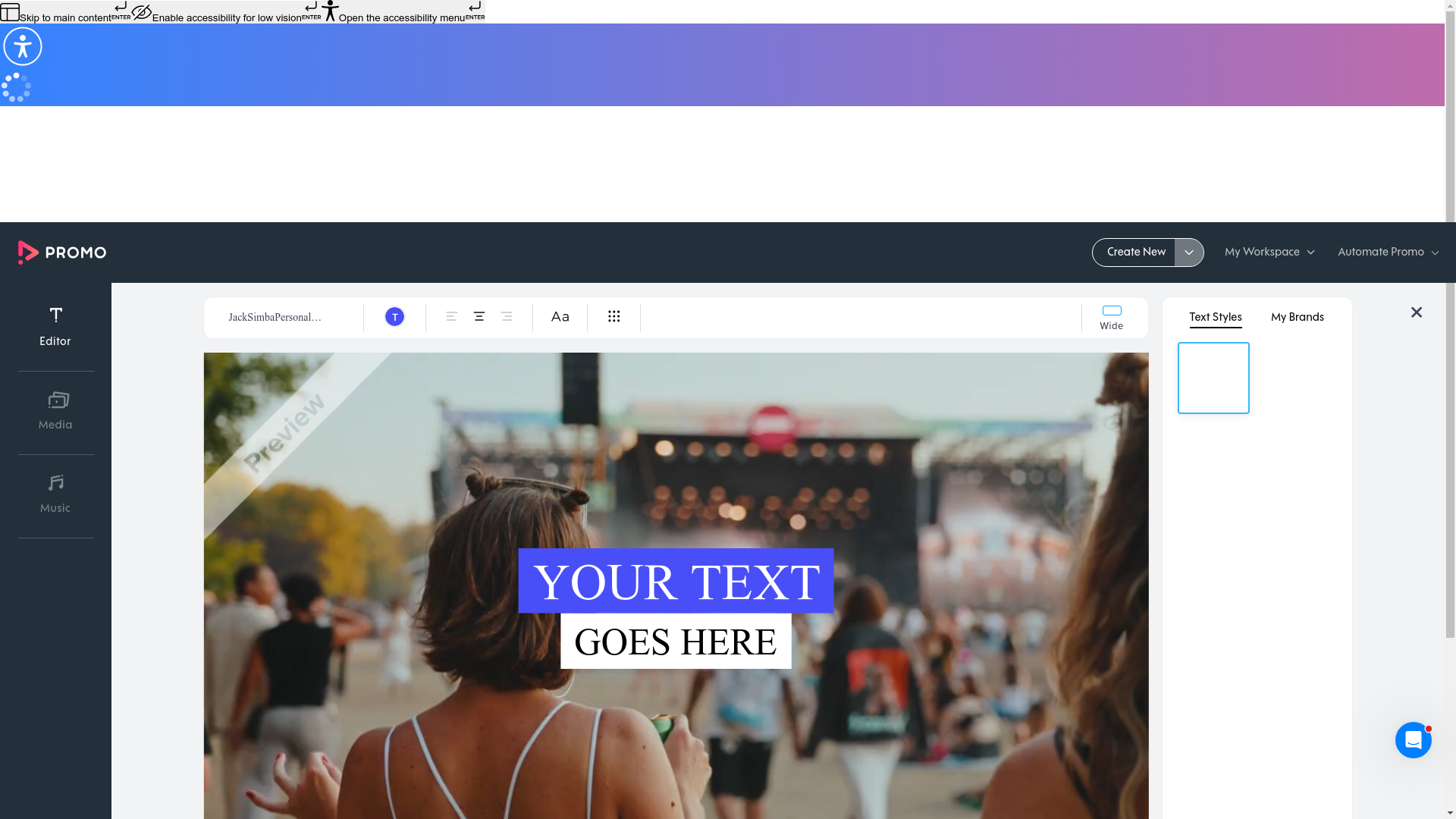 Test failure screenshot