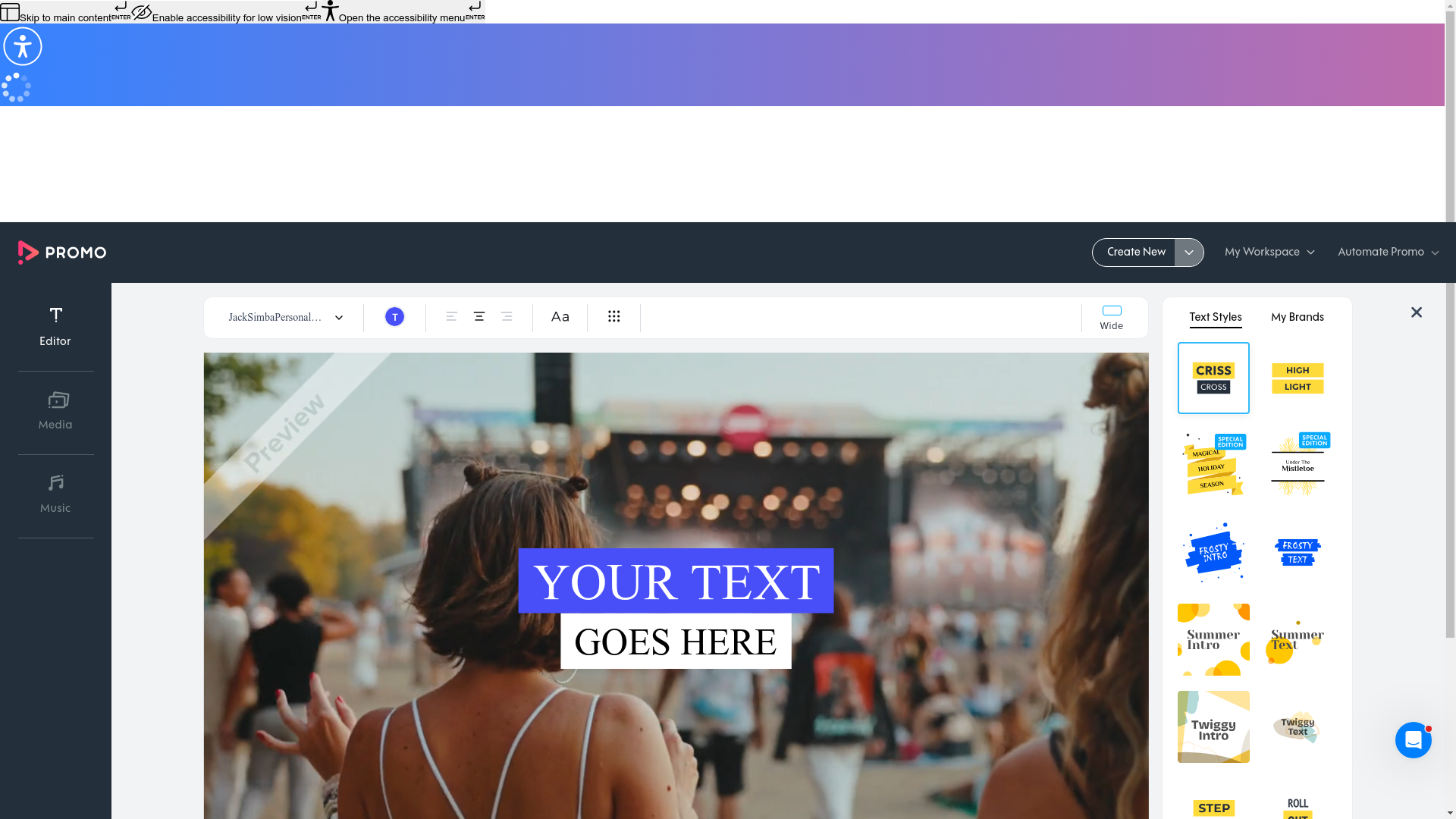 Test failure screenshot