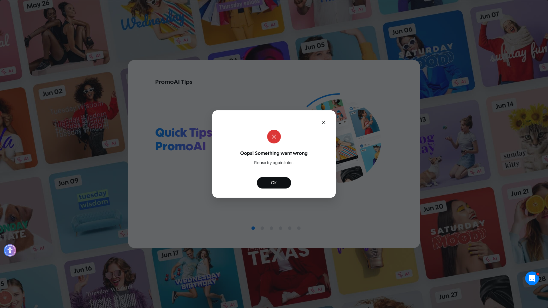 Test failure screenshot