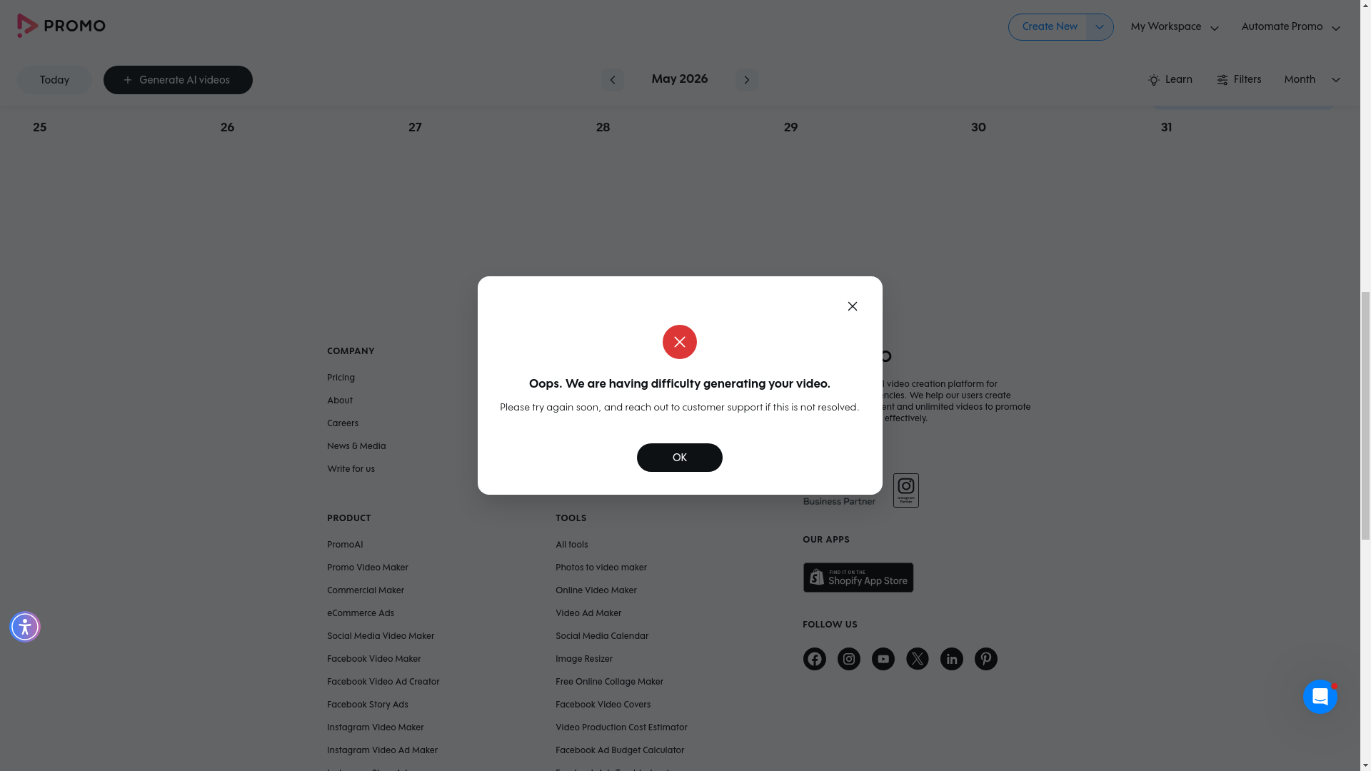 Test failure screenshot