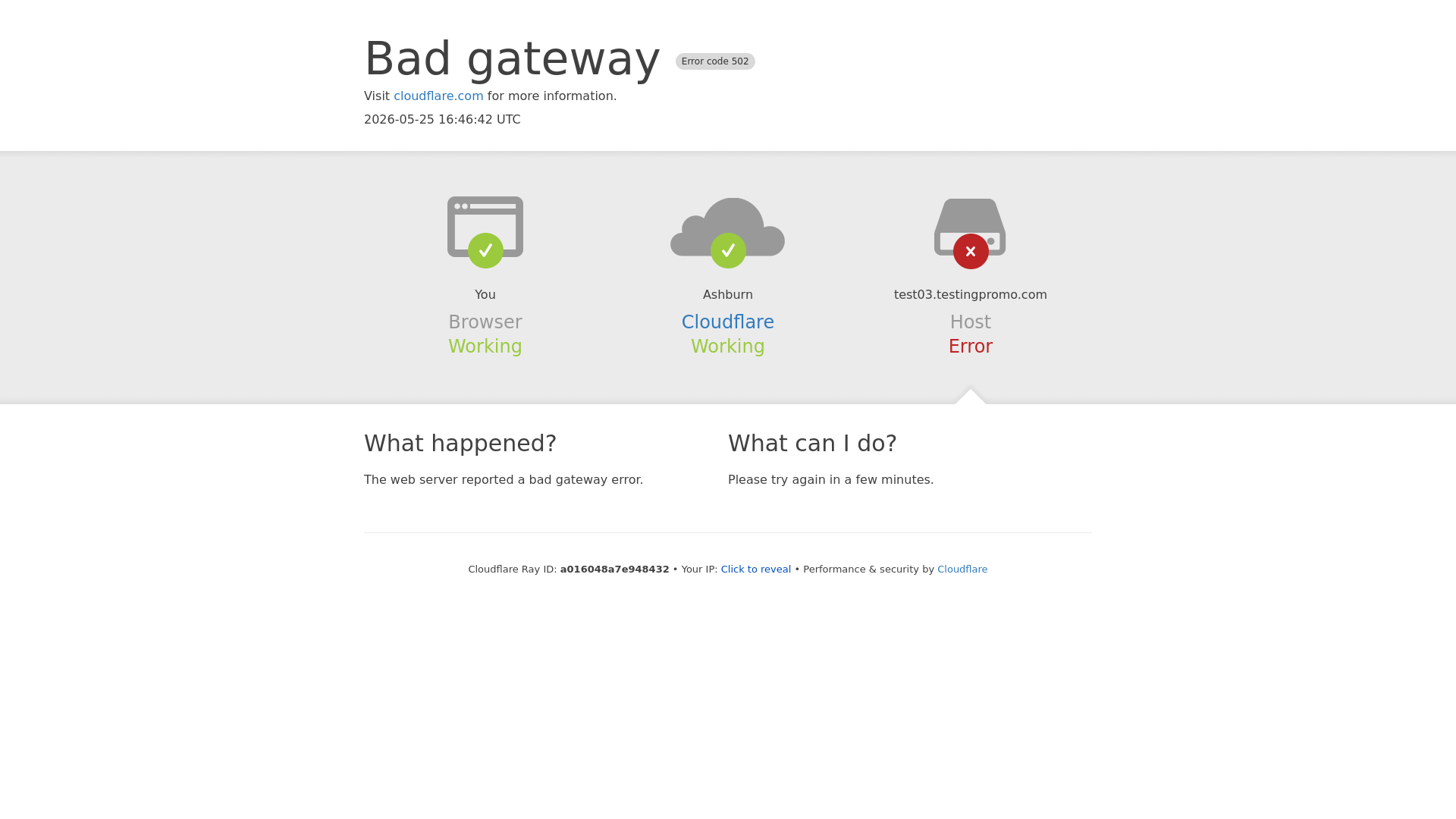 Test failure screenshot