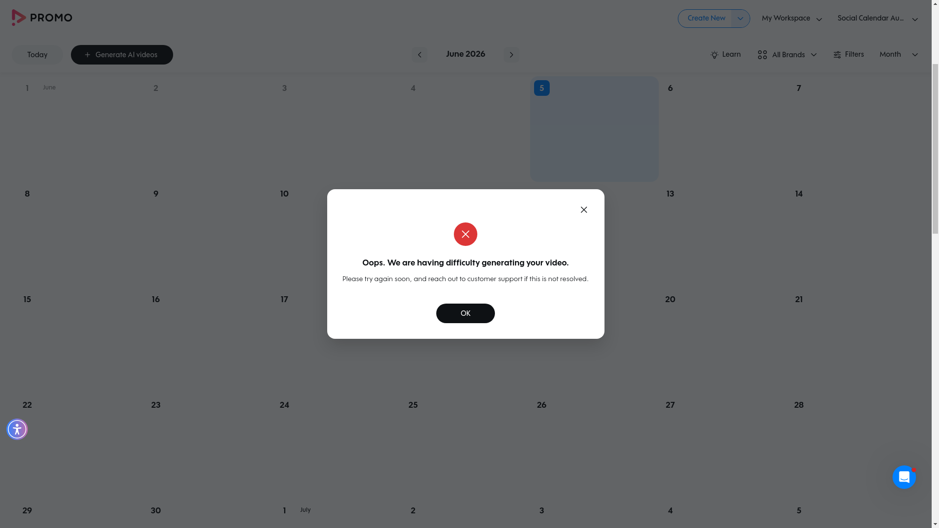Test failure screenshot