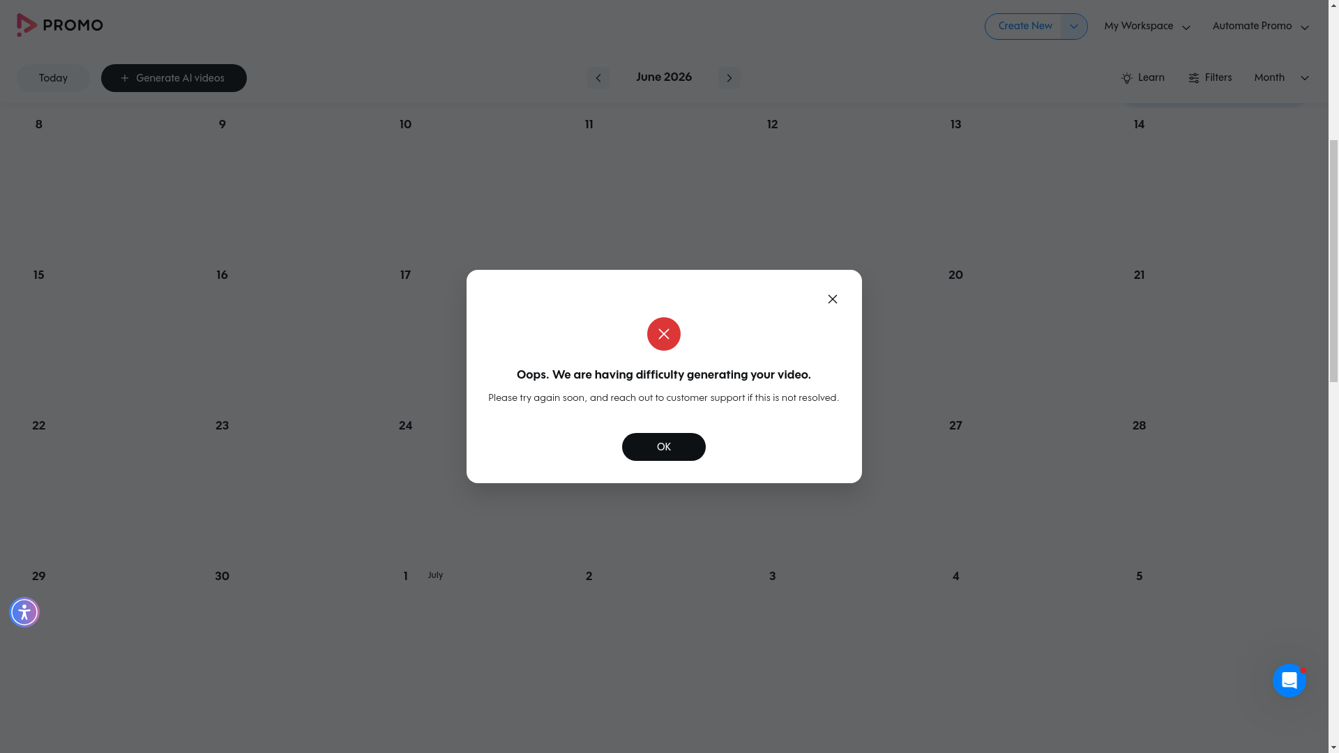 Test failure screenshot