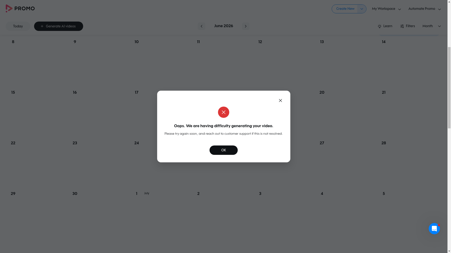 Test failure screenshot