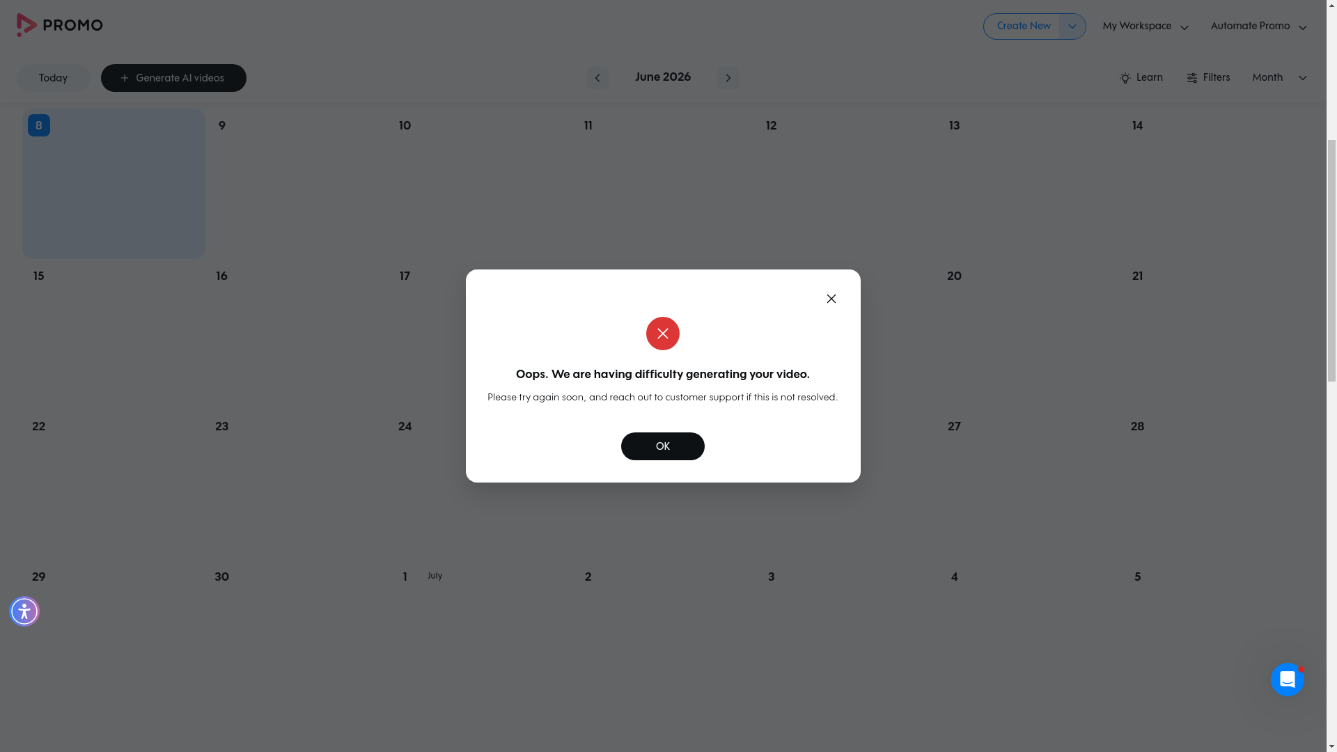Test failure screenshot
