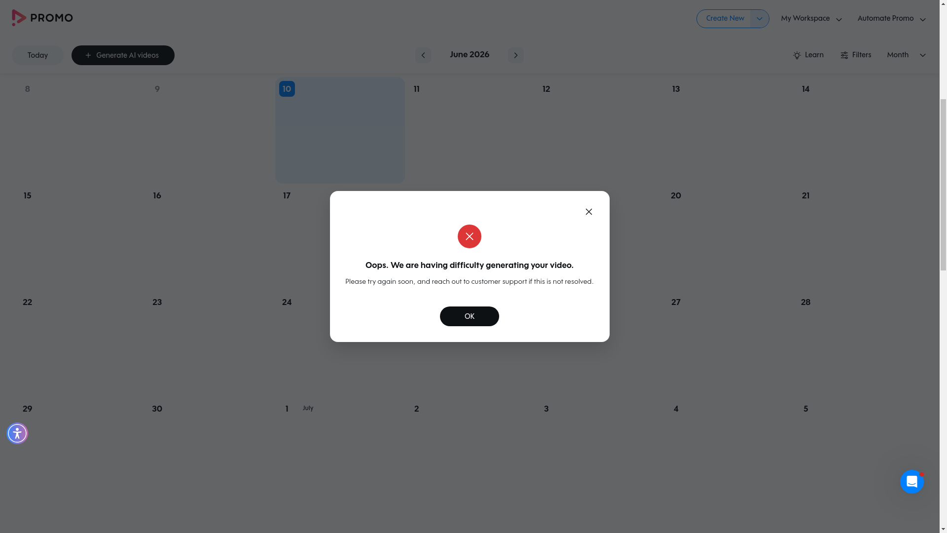 Test failure screenshot