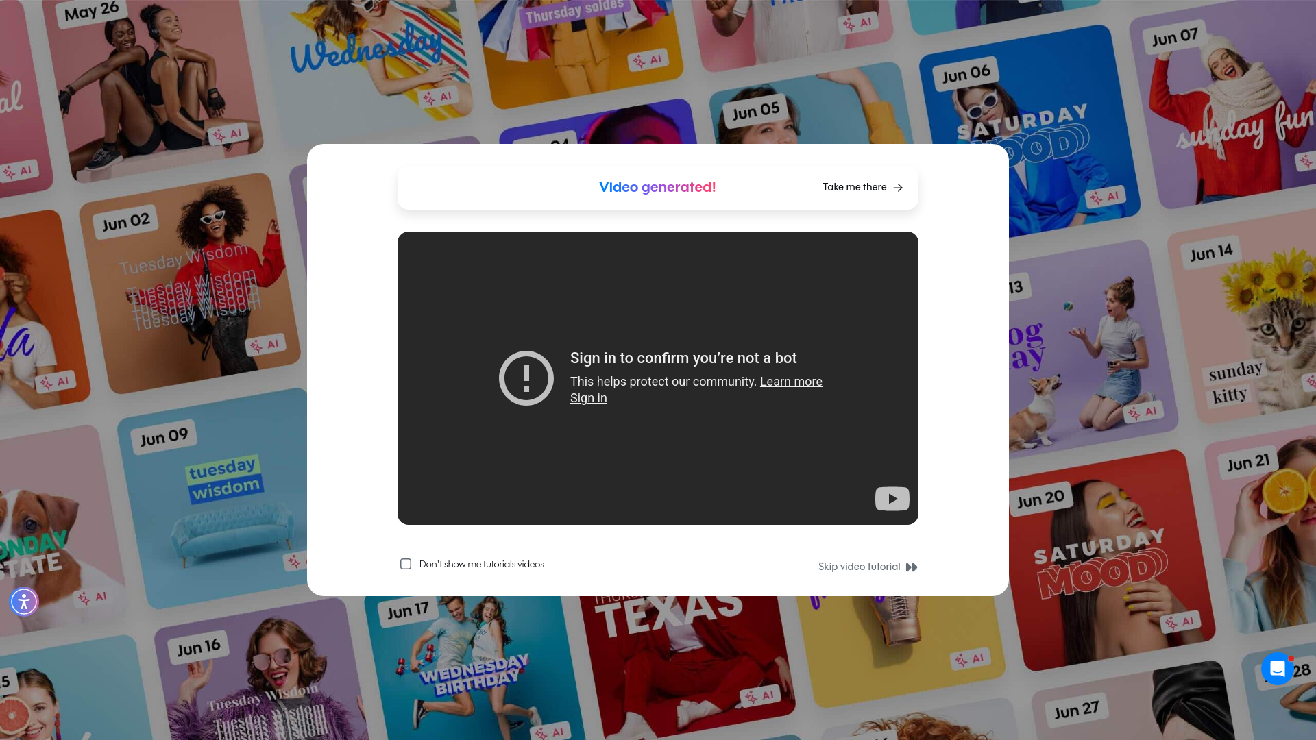 Test failure screenshot