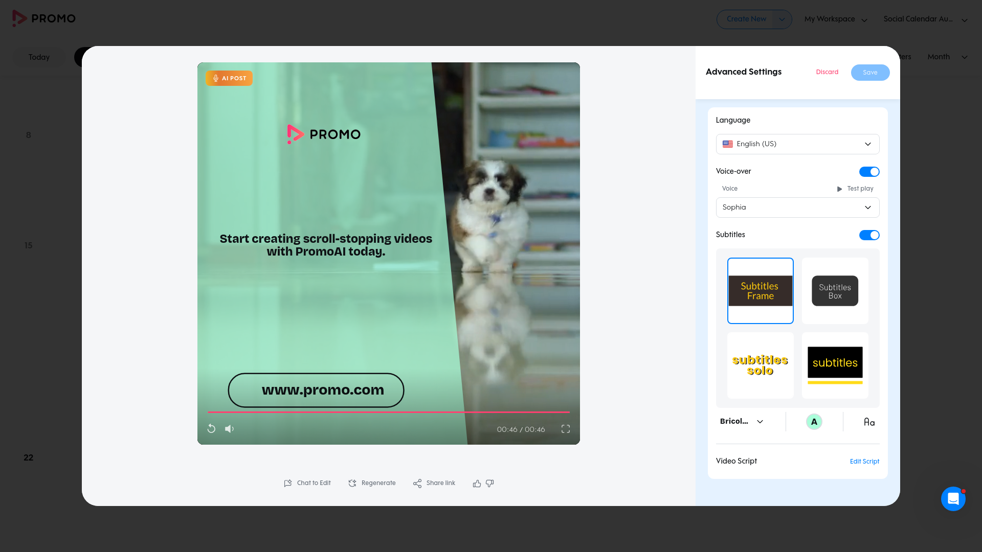 Test failure screenshot