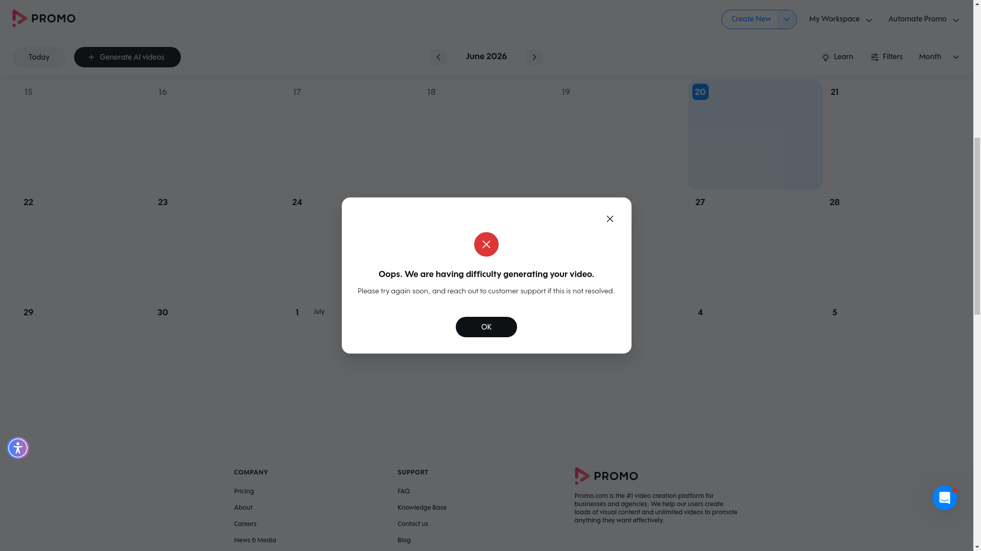 Test failure screenshot