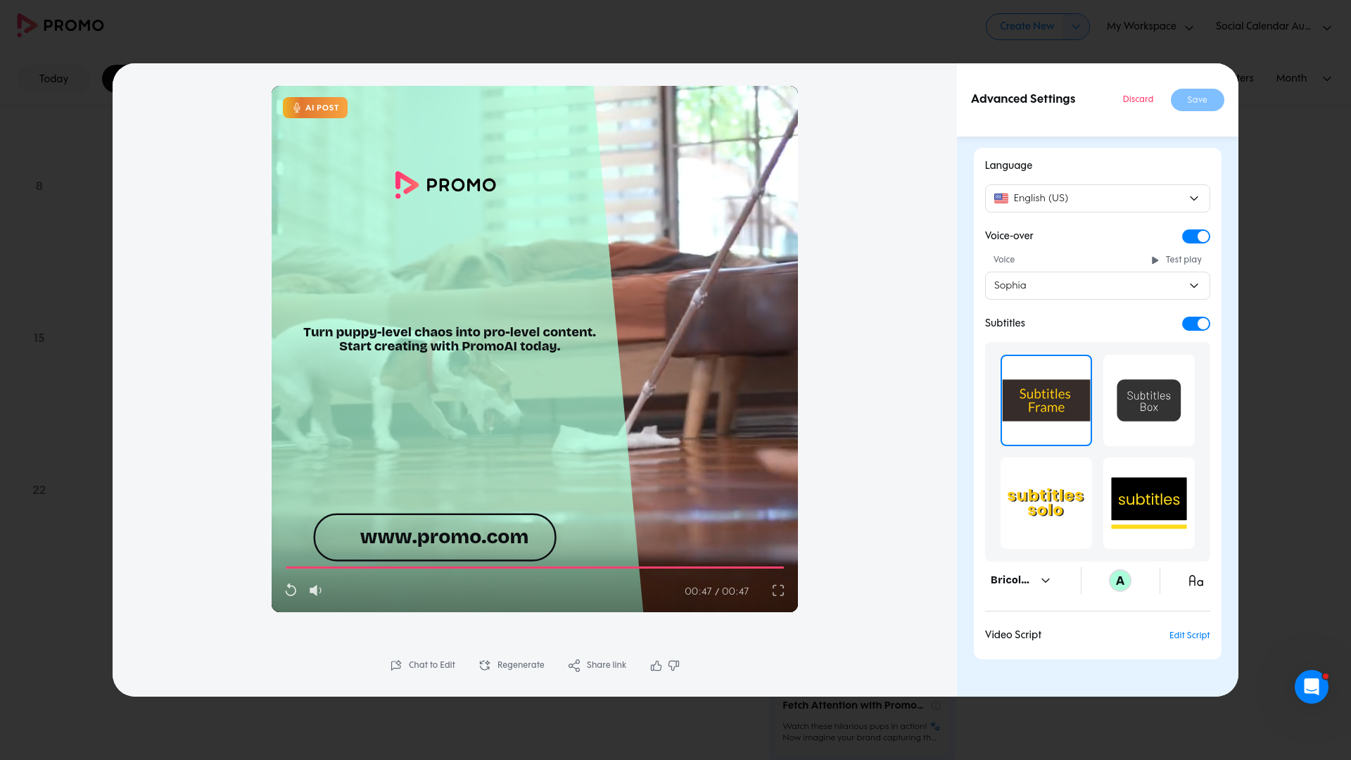 Test failure screenshot