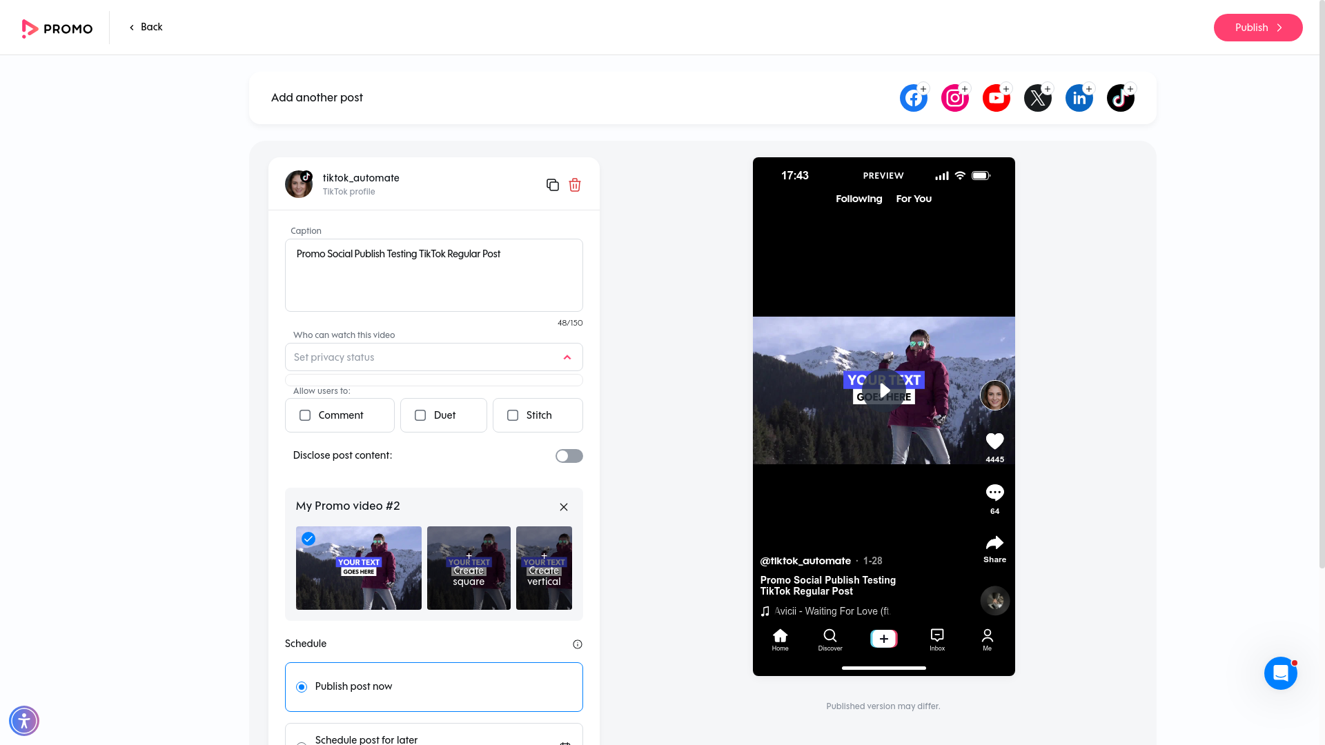 Test failure screenshot