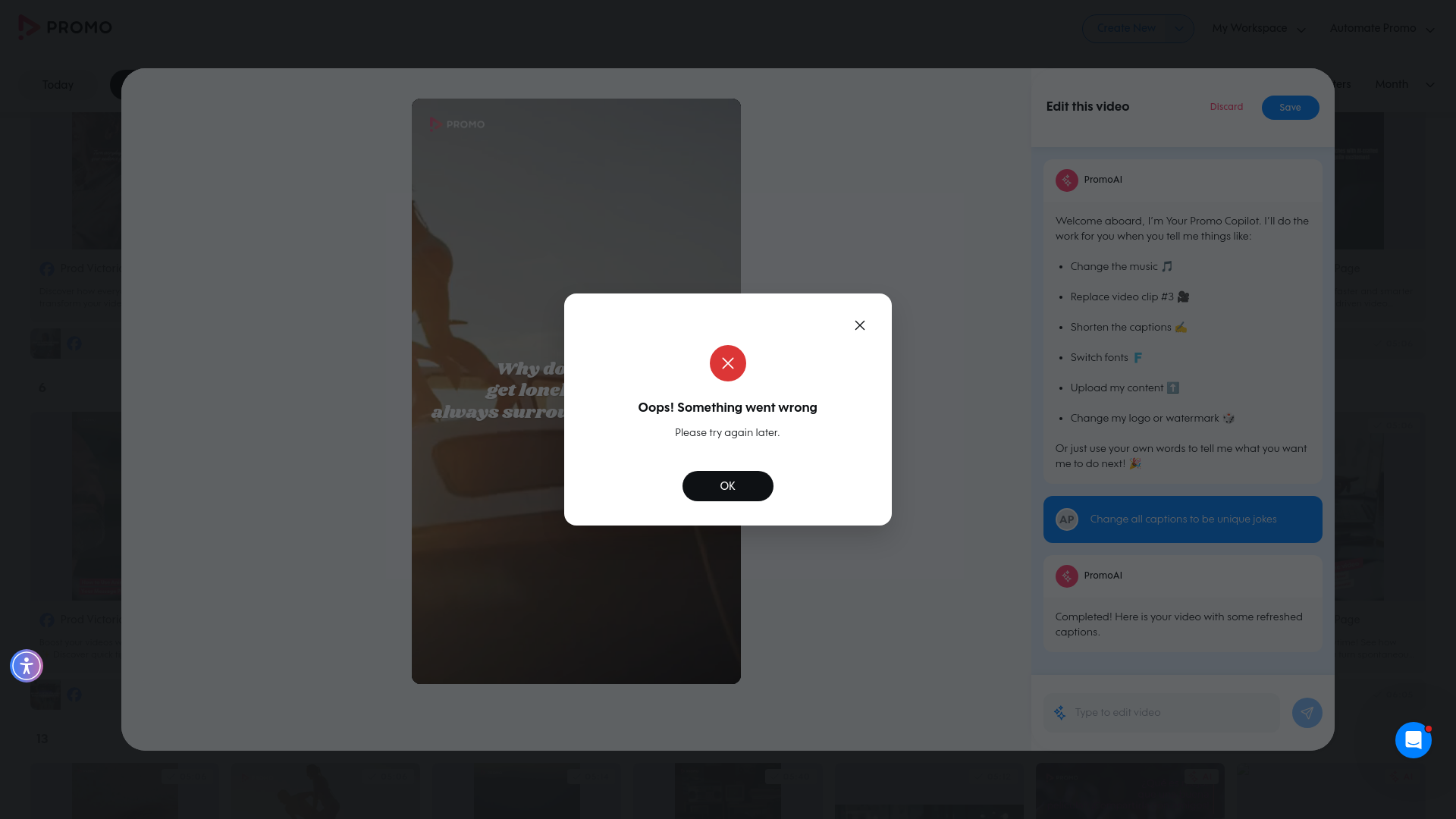 Test failure screenshot