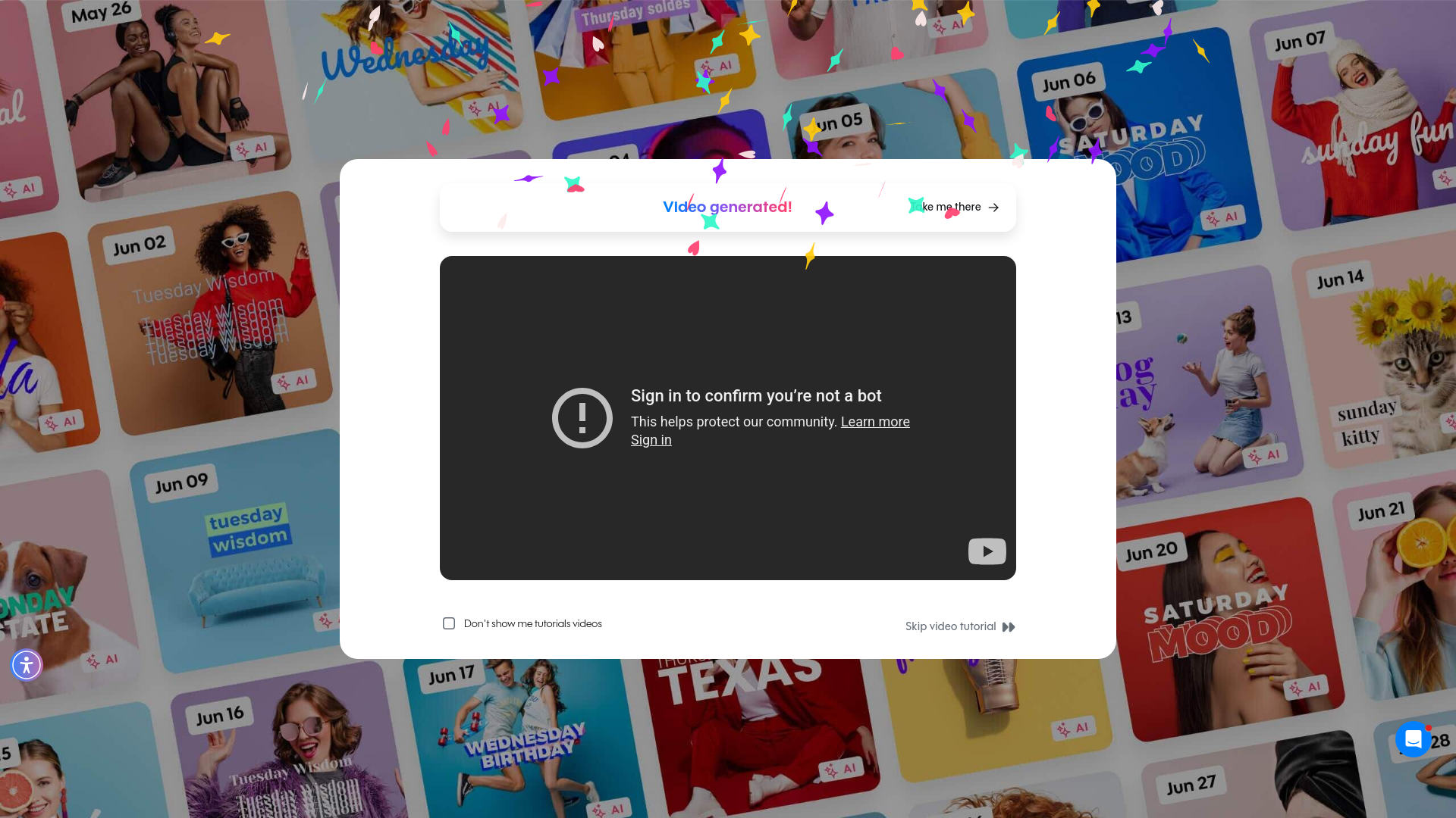 Test failure screenshot