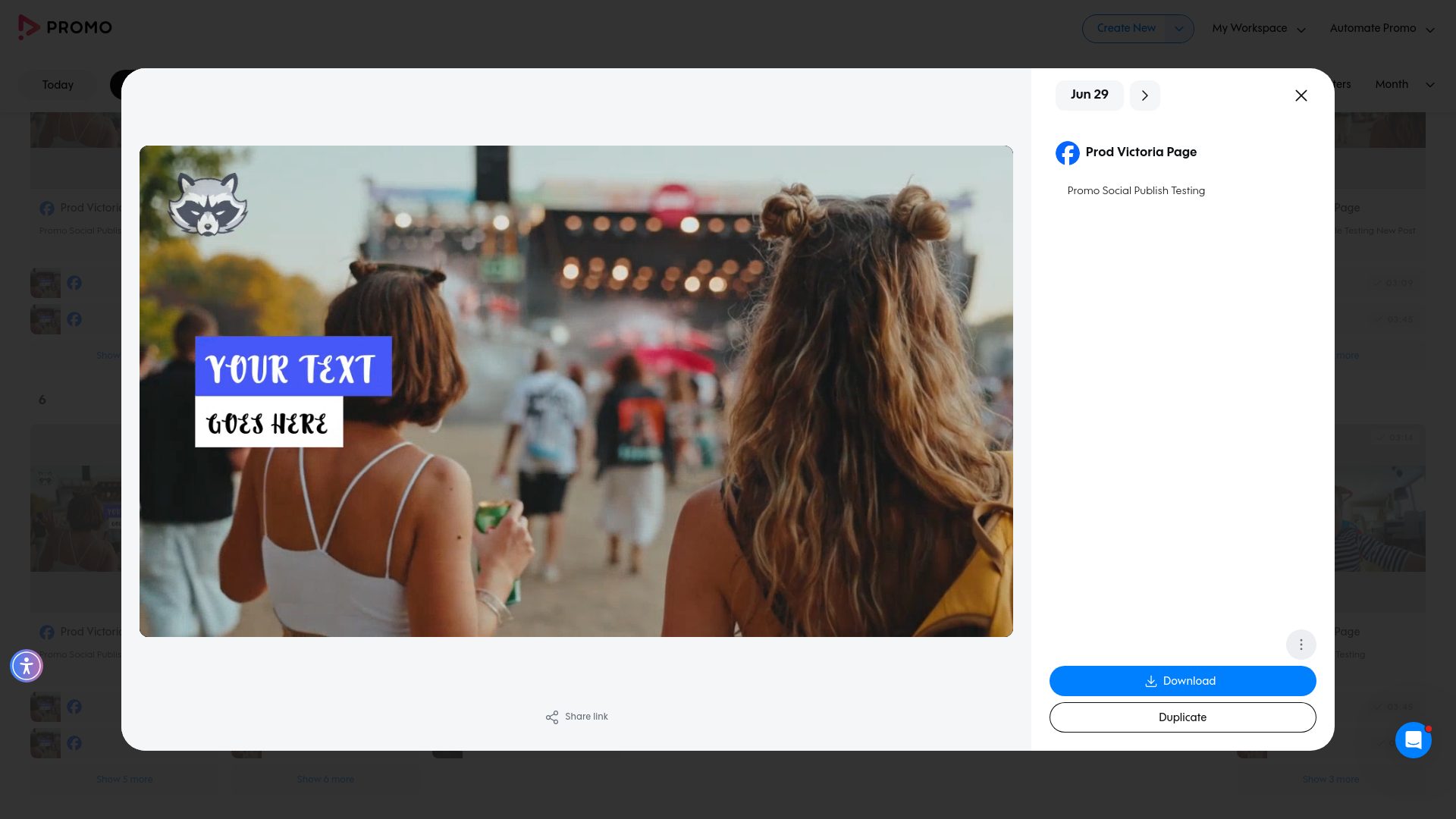 Test failure screenshot