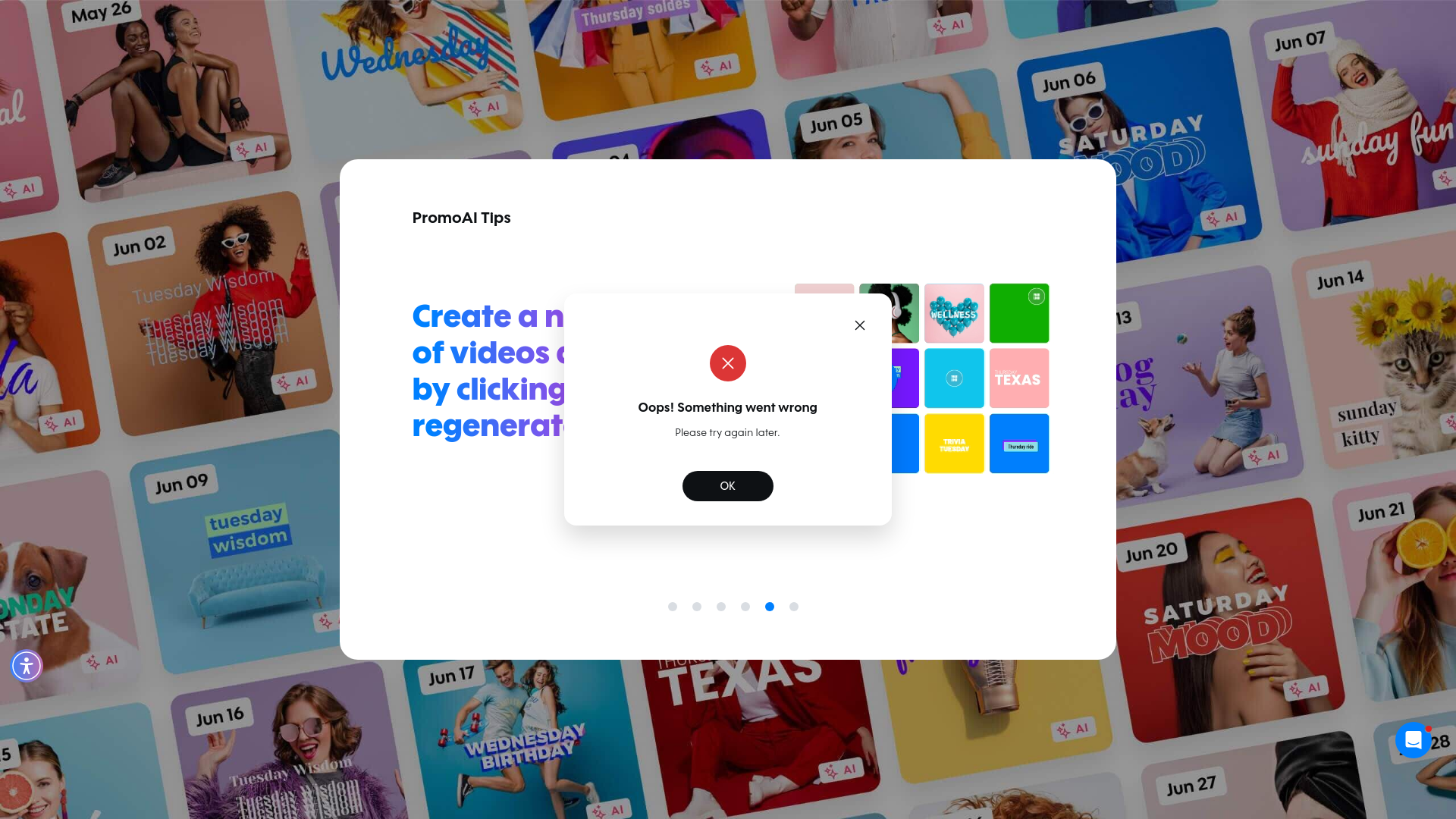 Test failure screenshot