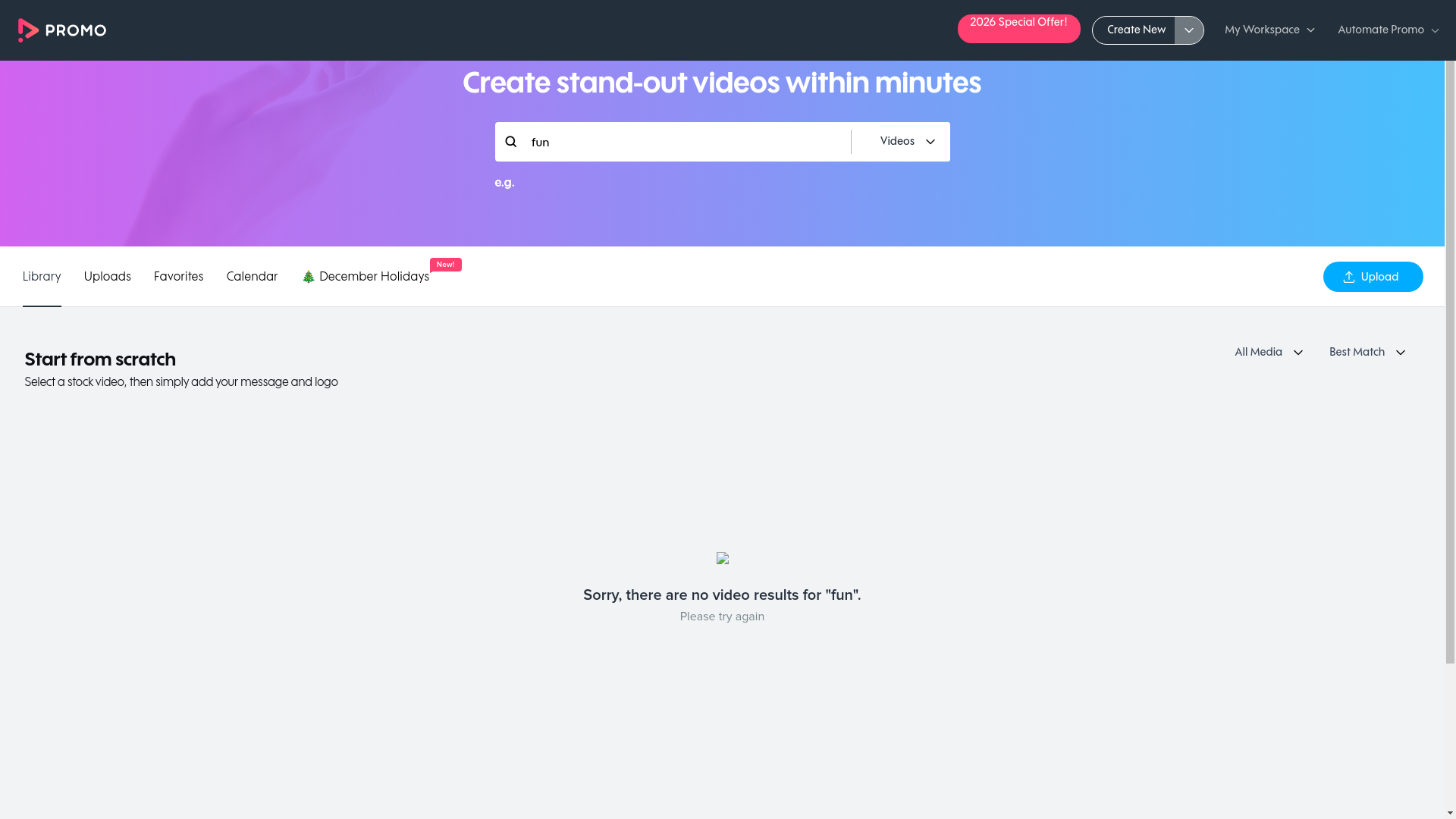 Test failure screenshot