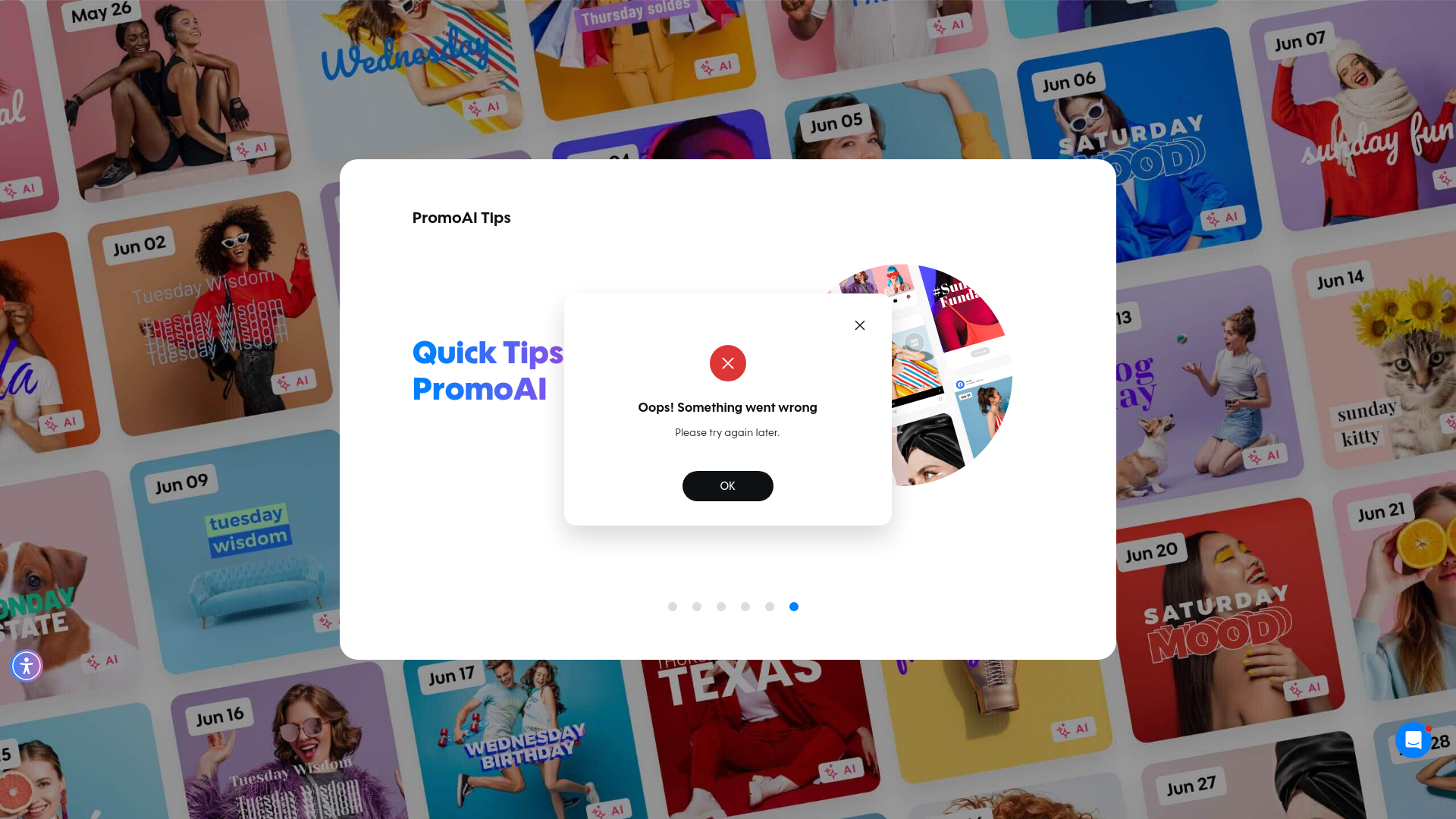 Test failure screenshot