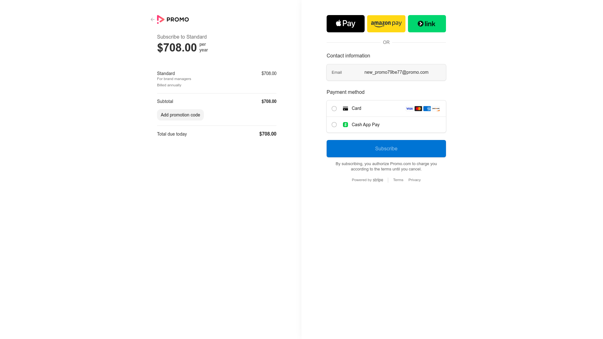 Test failure screenshot