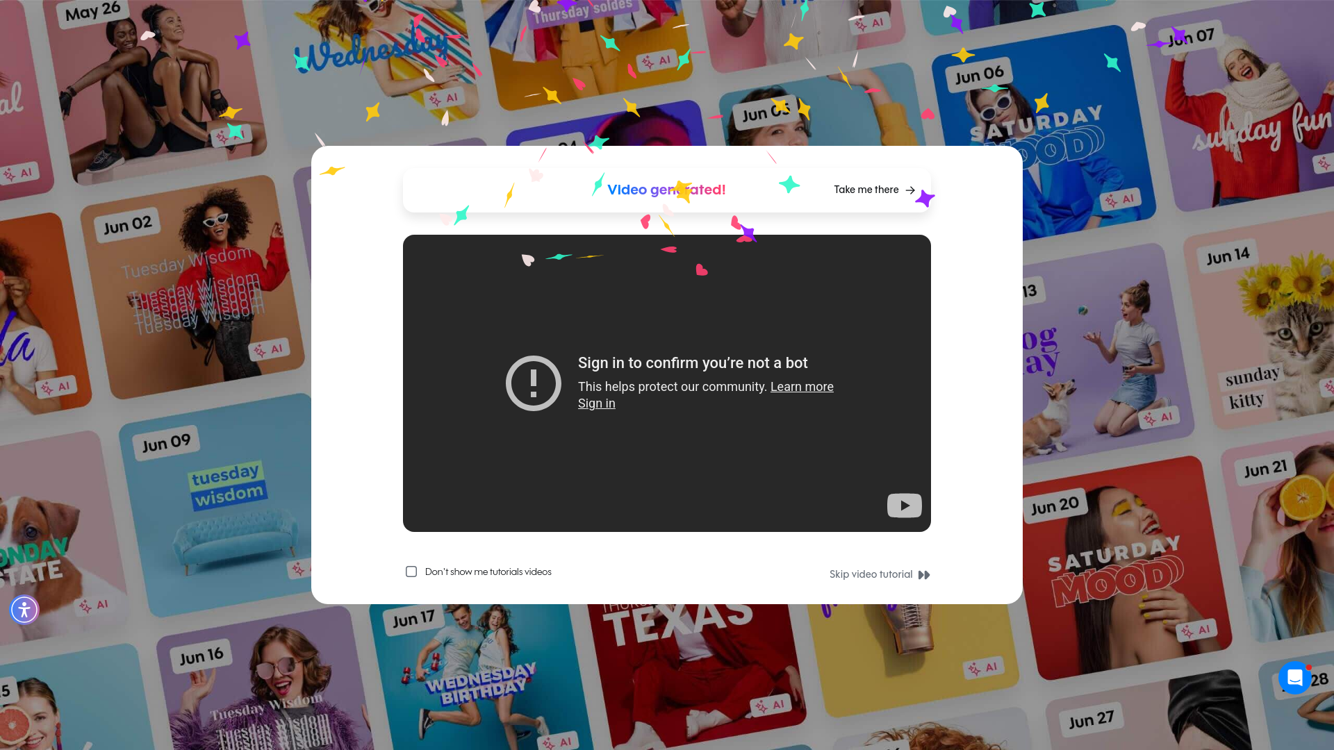 Test failure screenshot